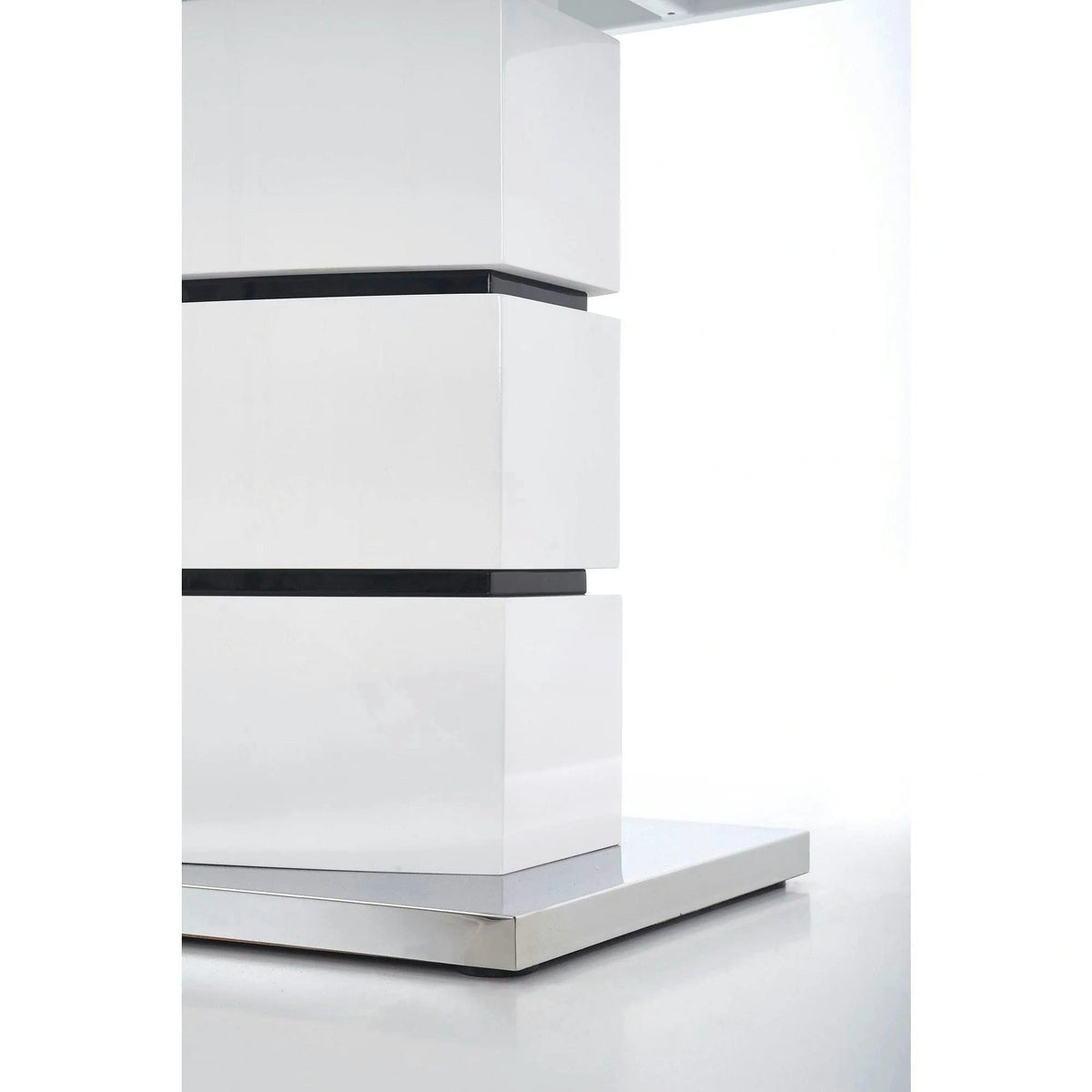 Masa living extensibila NOBEL, alb, 160/200x90x75 cm