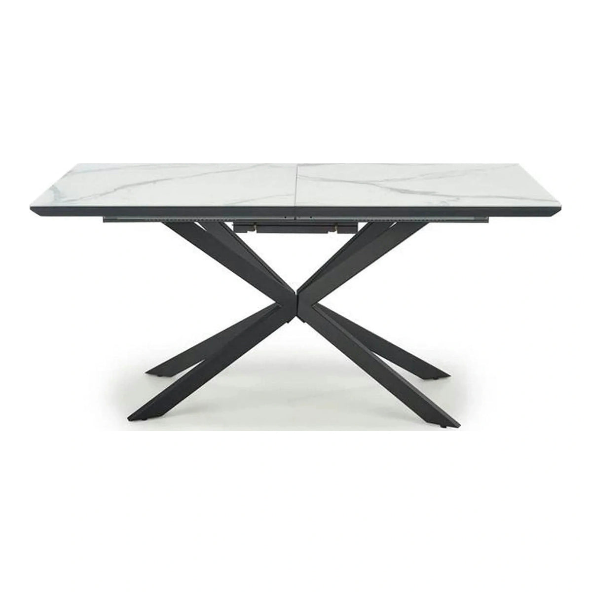 Masa living marmura DIESEL, alb/negru, 160/200x90x76 cm