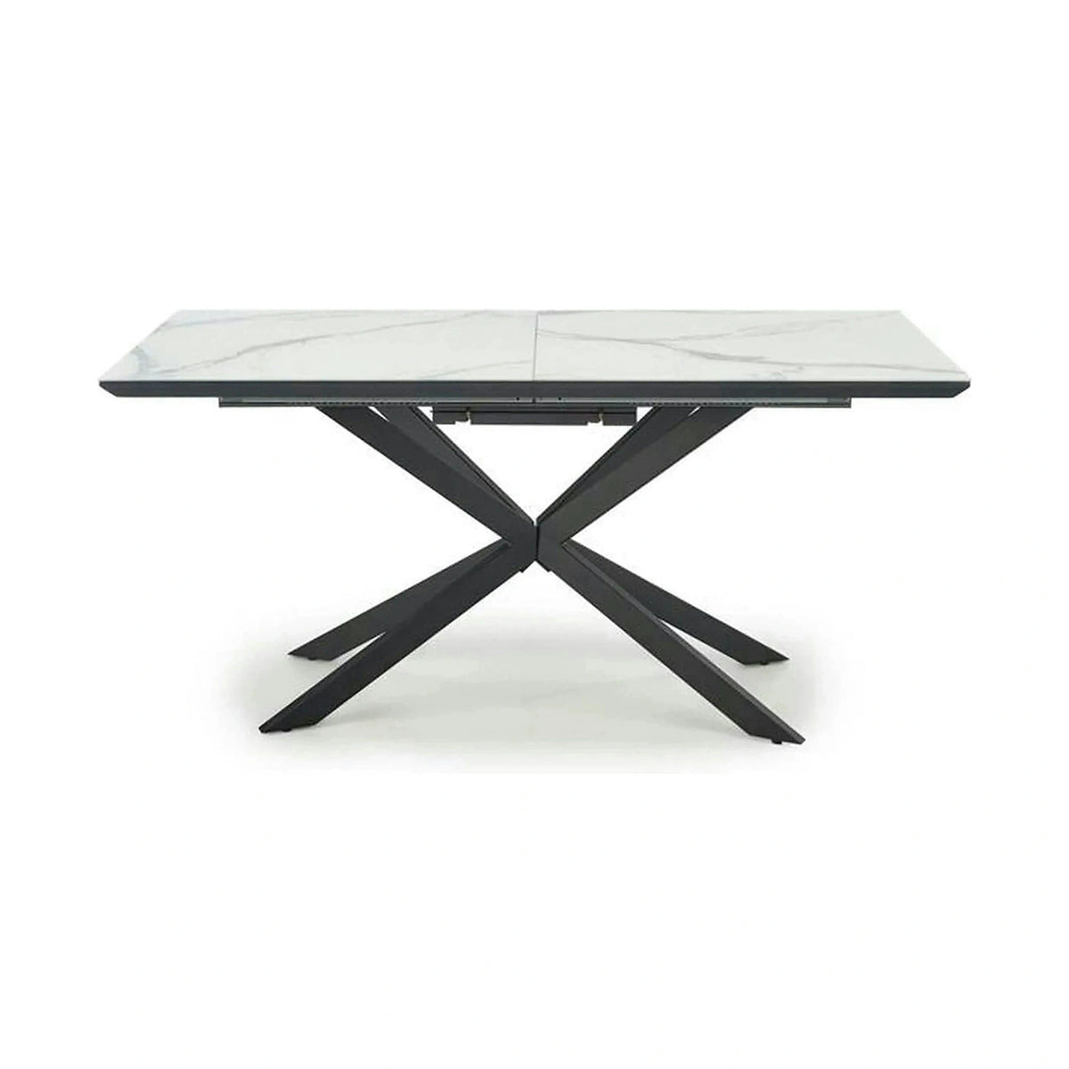 Masa living marmura DIESEL, alb/negru, 160/200x90x76 cm