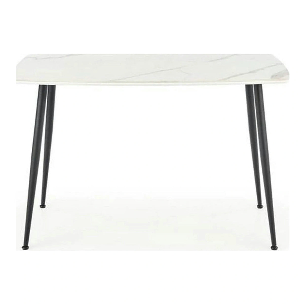 Masa MARCO, alb/negru, 120x70x77 cm