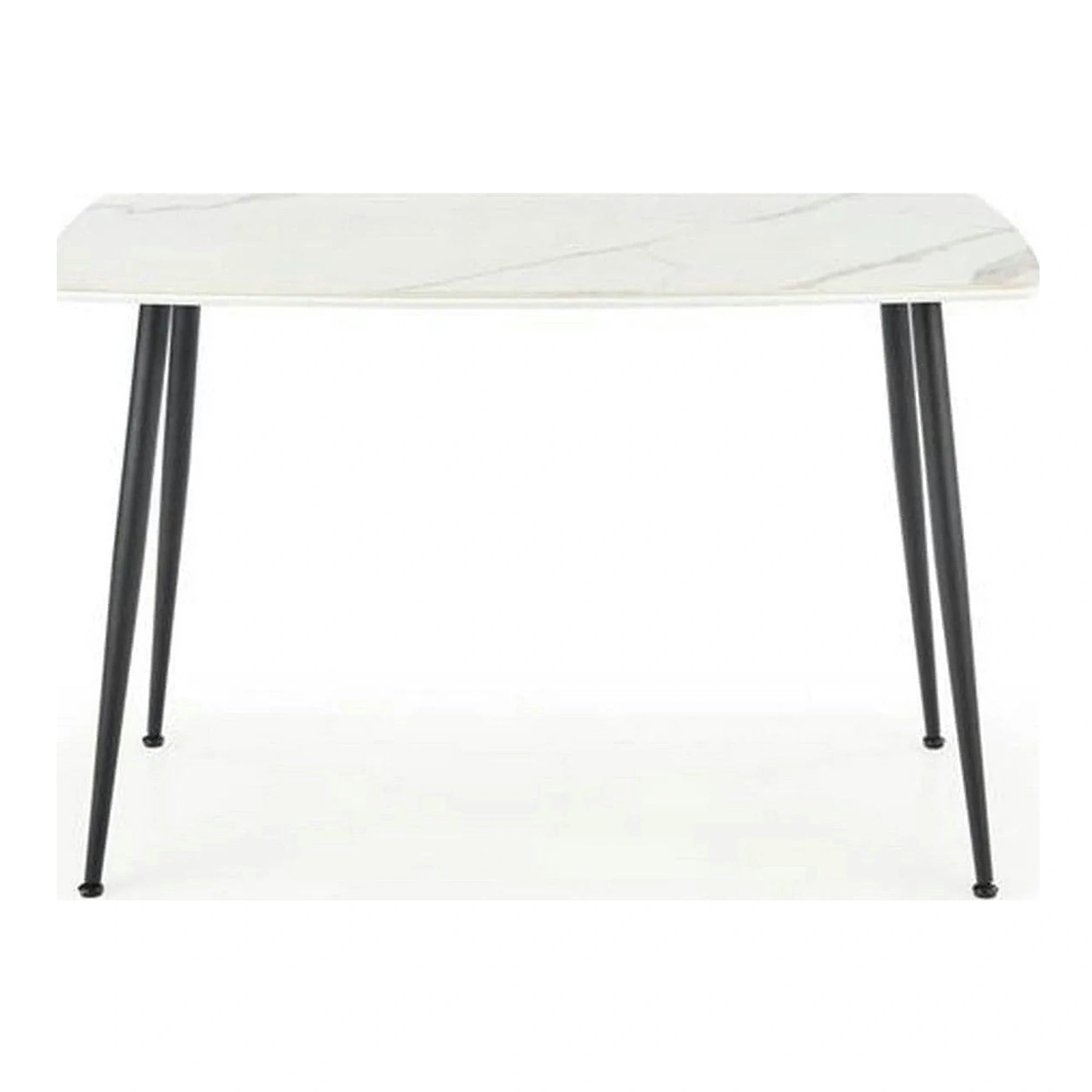 Masa MARCO, alb/negru, 120x70x77 cm