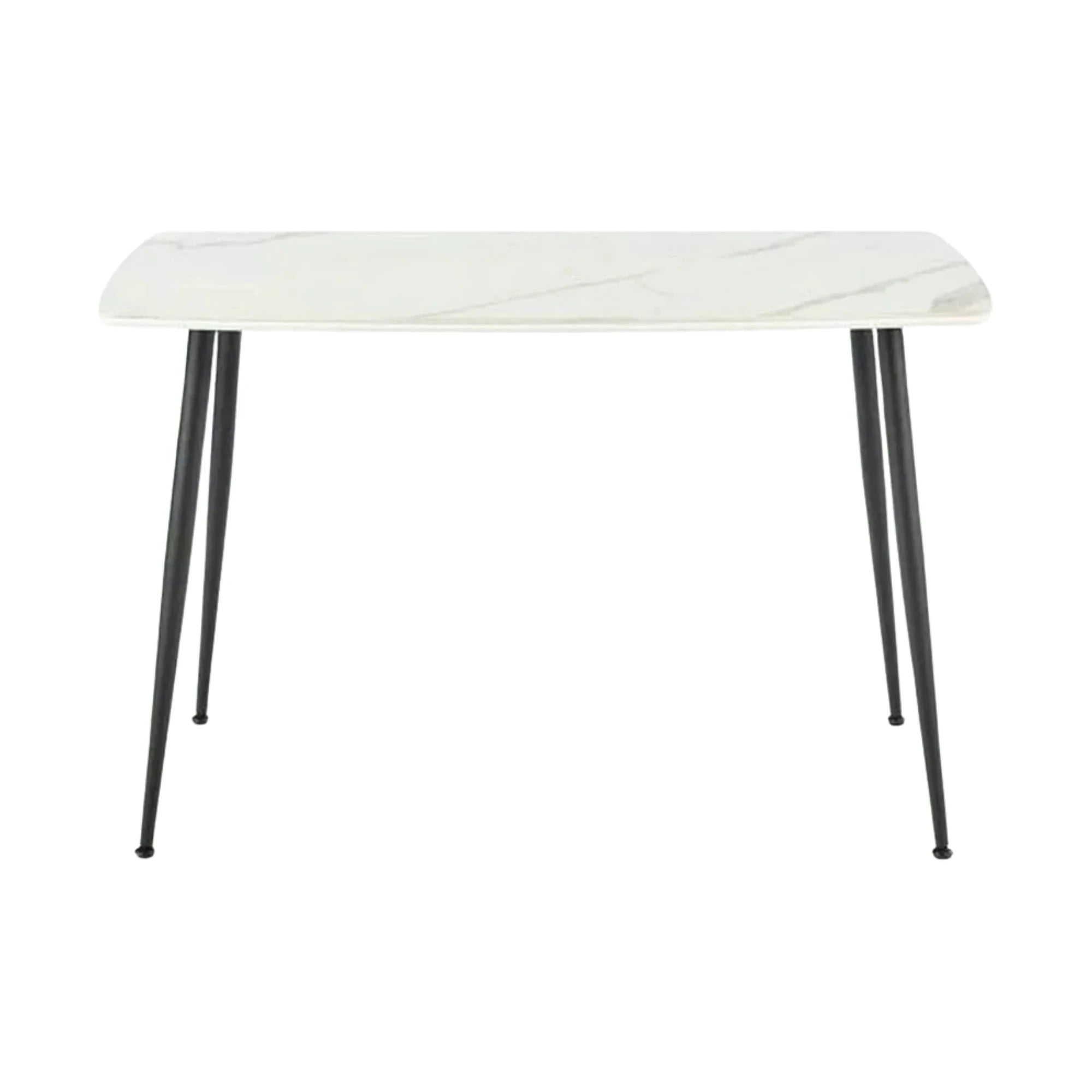 Masa MARCO, alb/negru, 120x70x77 cm