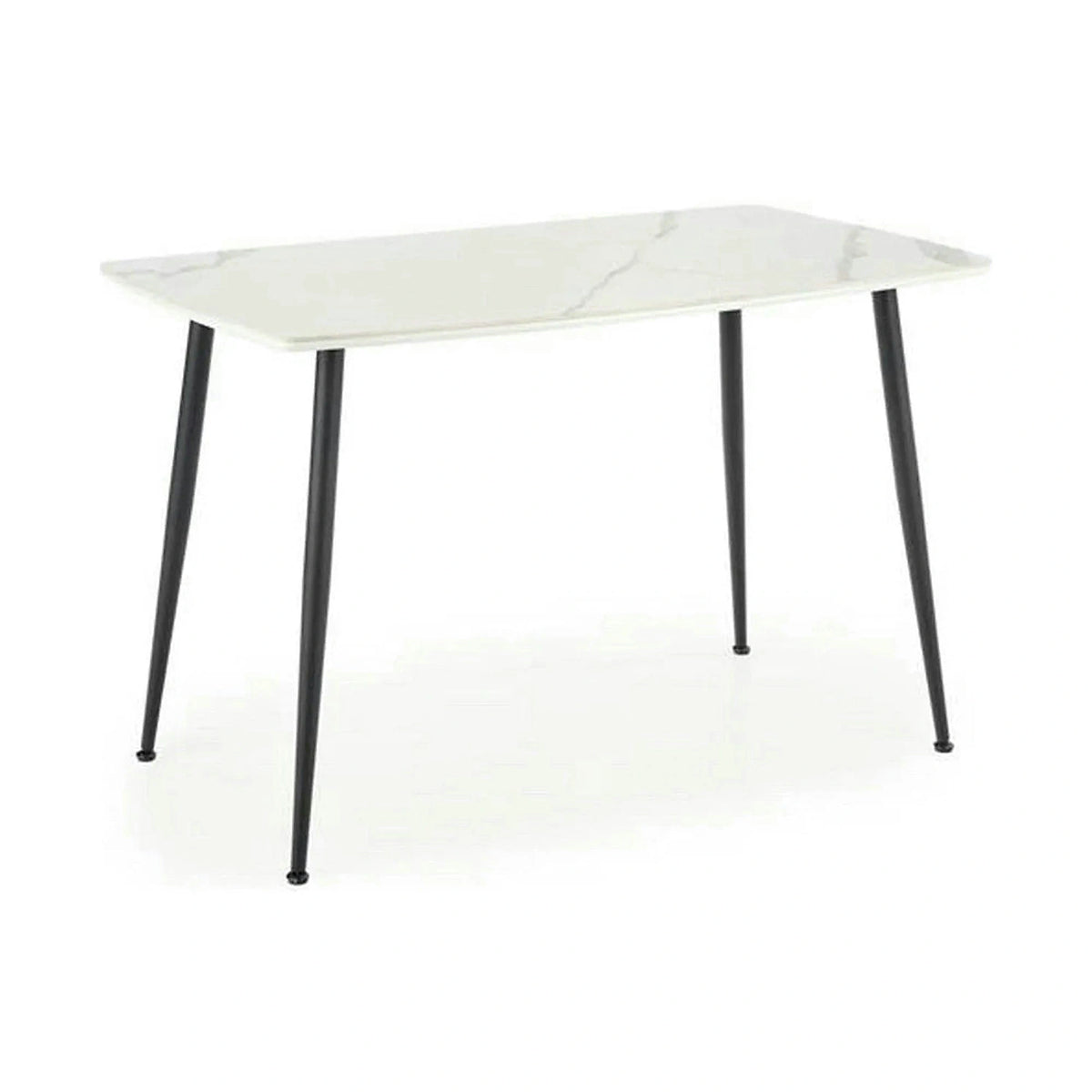 Masa MARCO, alb/negru, 120x70x77 cm