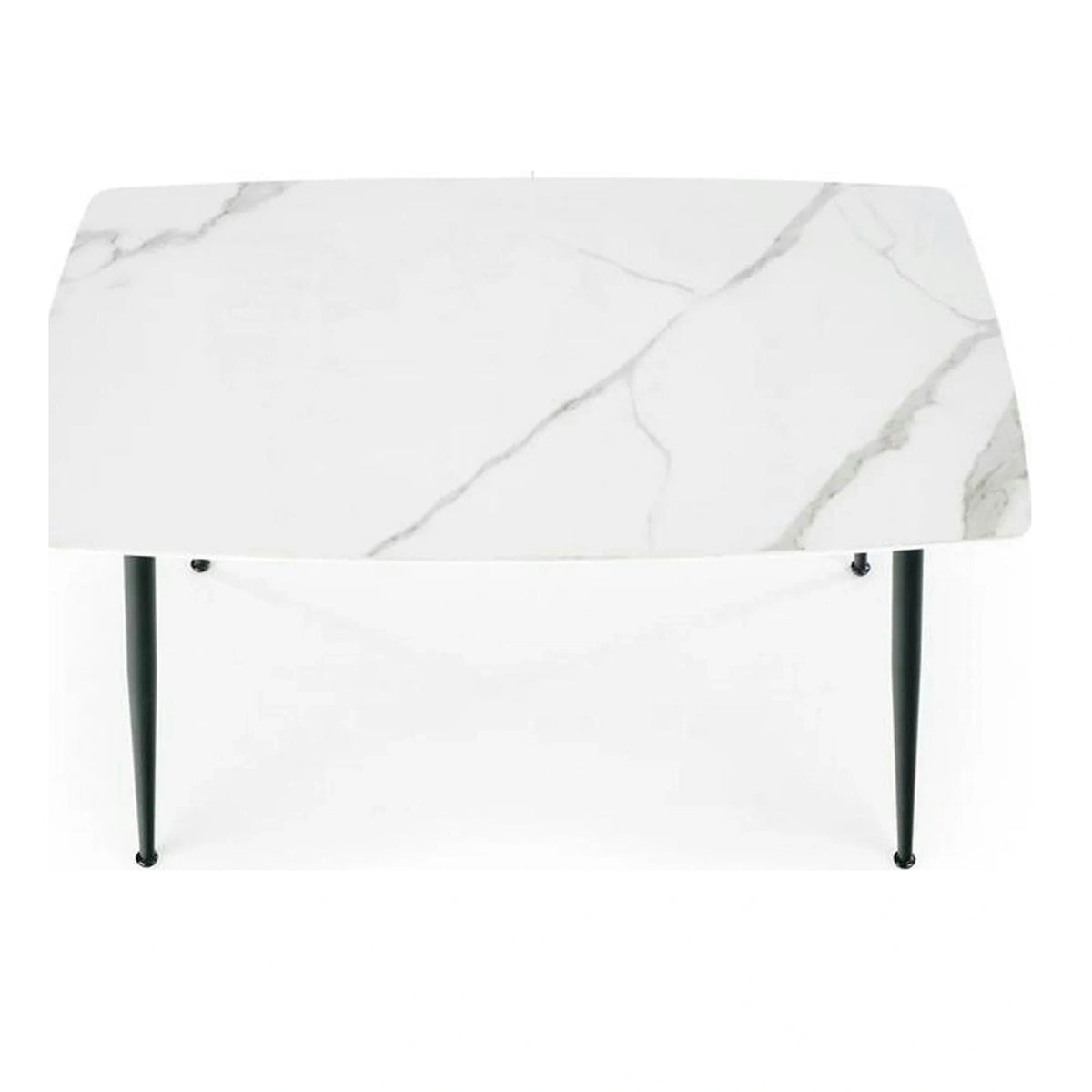 Masa MARCO, alb/negru, 120x70x77 cm