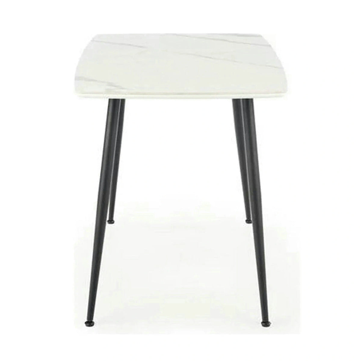 Masa MARCO, alb/negru, 120x70x77 cm