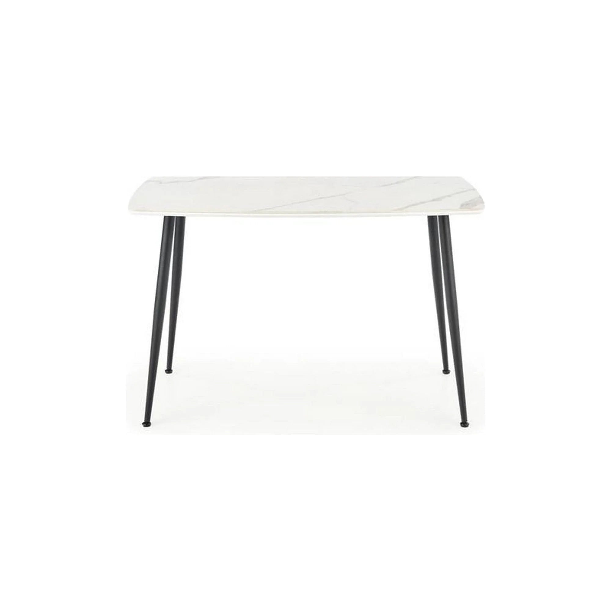 Masa MARCO, alb/negru, 120x70x77 cm