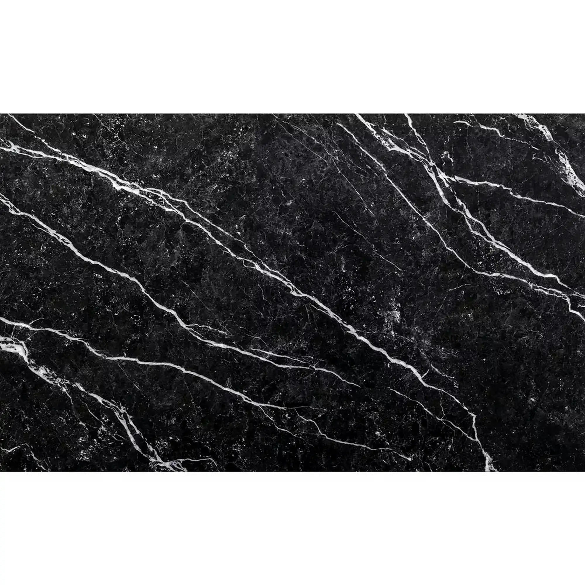 Masa MARIO, negru cu efect de marmura, 100x60x75 cm