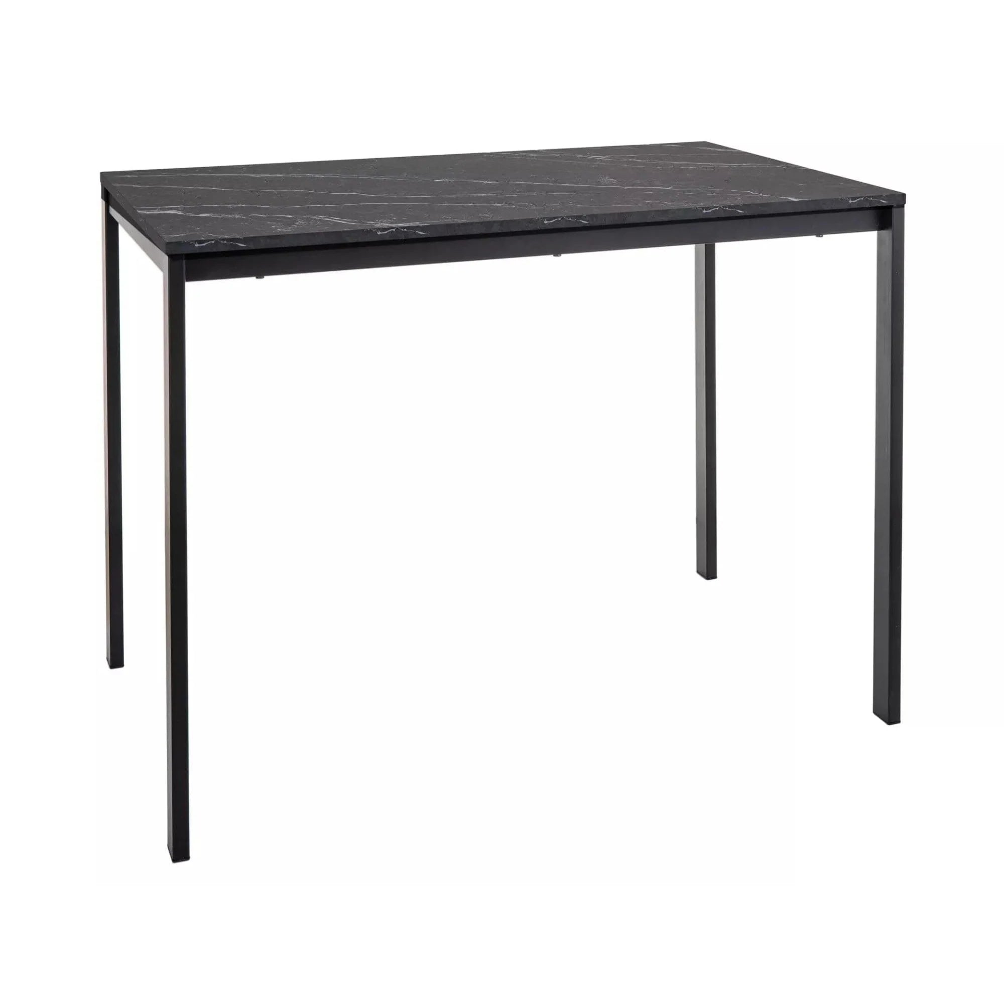 Masa MARIO, negru cu efect de marmura, 100x60x75 cm