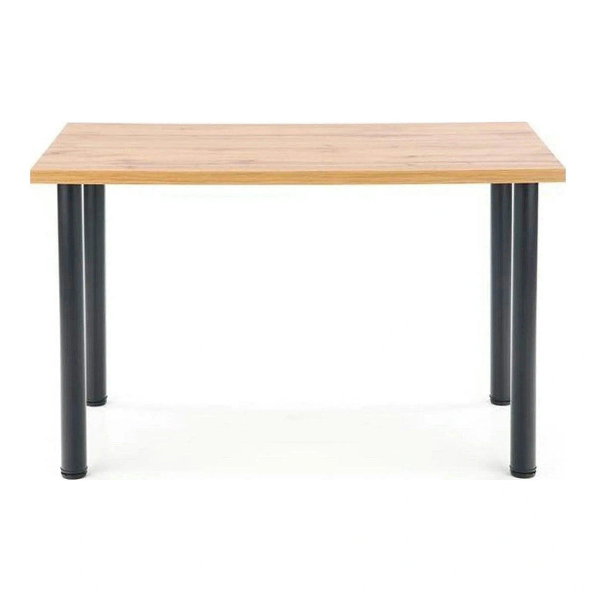 Masa MODEX 2, stejar/negru, PAL/otel, 120x68x75 cm