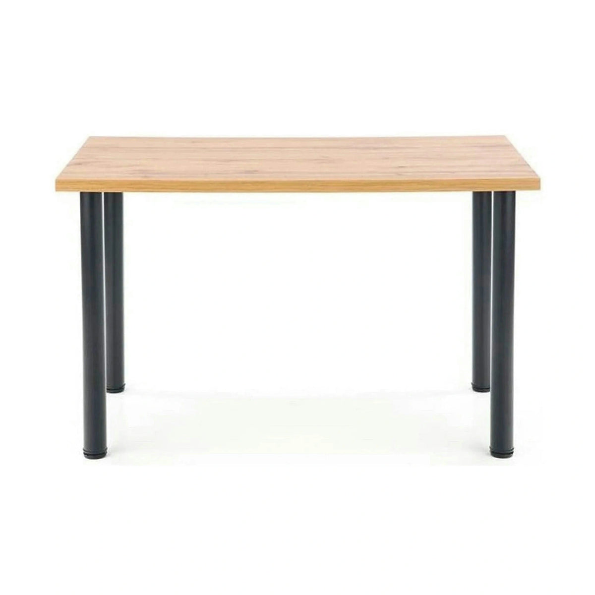 Masa MODEX 2, stejar/negru, PAL/otel, 120x68x75 cm