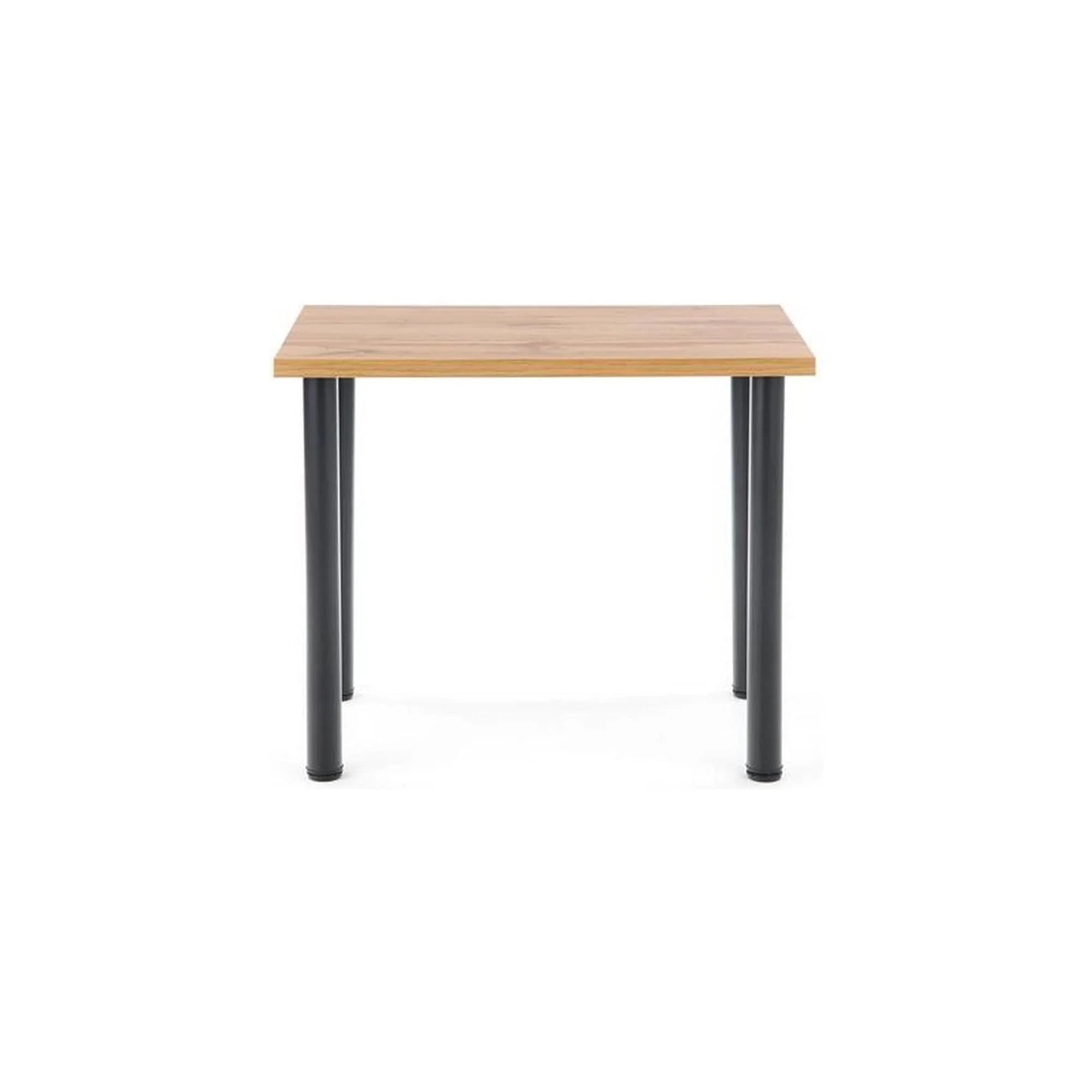 Masa MODEX 2, stejar/negru, PAL/otel, 90x60x75 cm