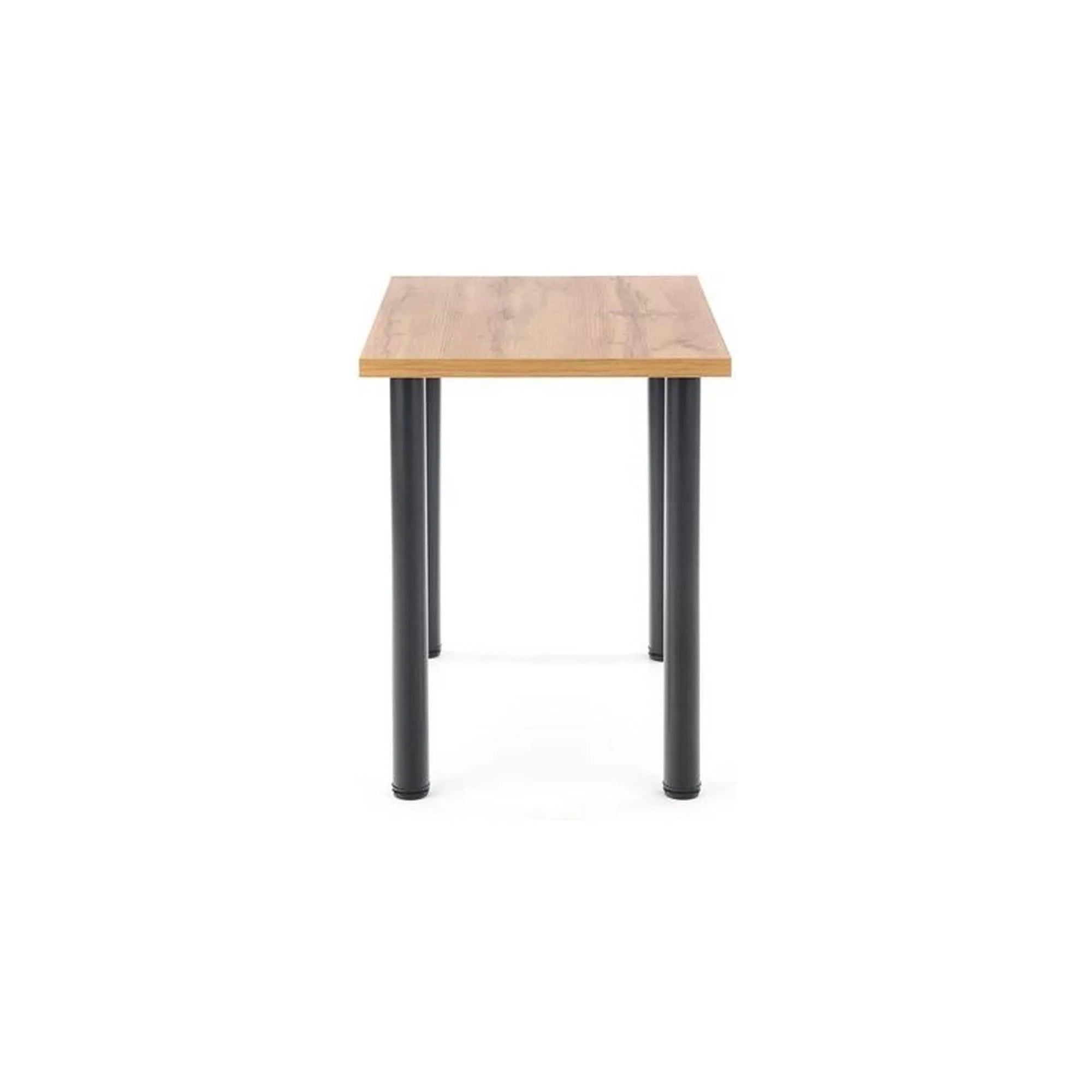 Masa MODEX 2, stejar/negru, PAL/otel, 90x60x75 cm