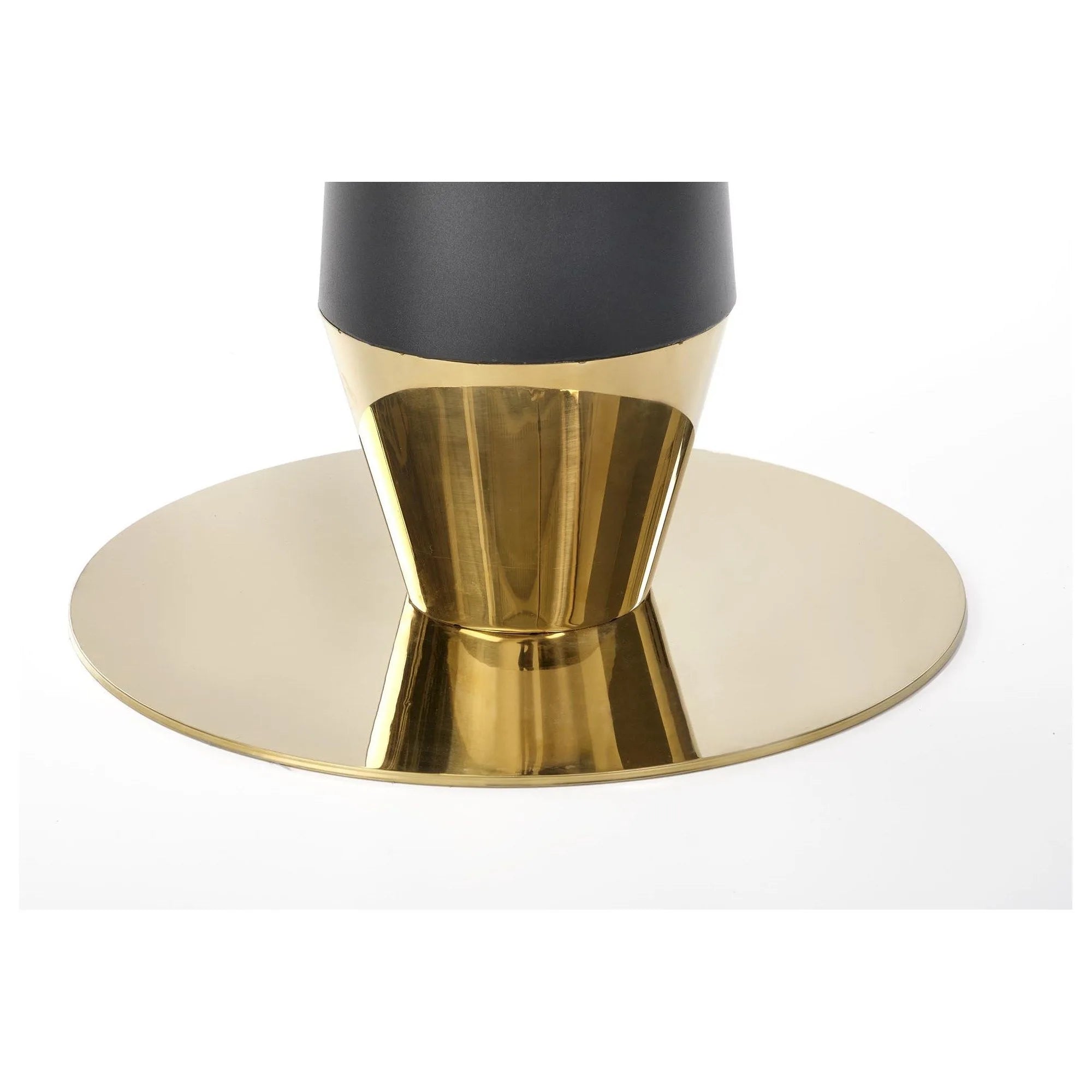 Masa MOLINA, negru/auriu, 59x74 cm