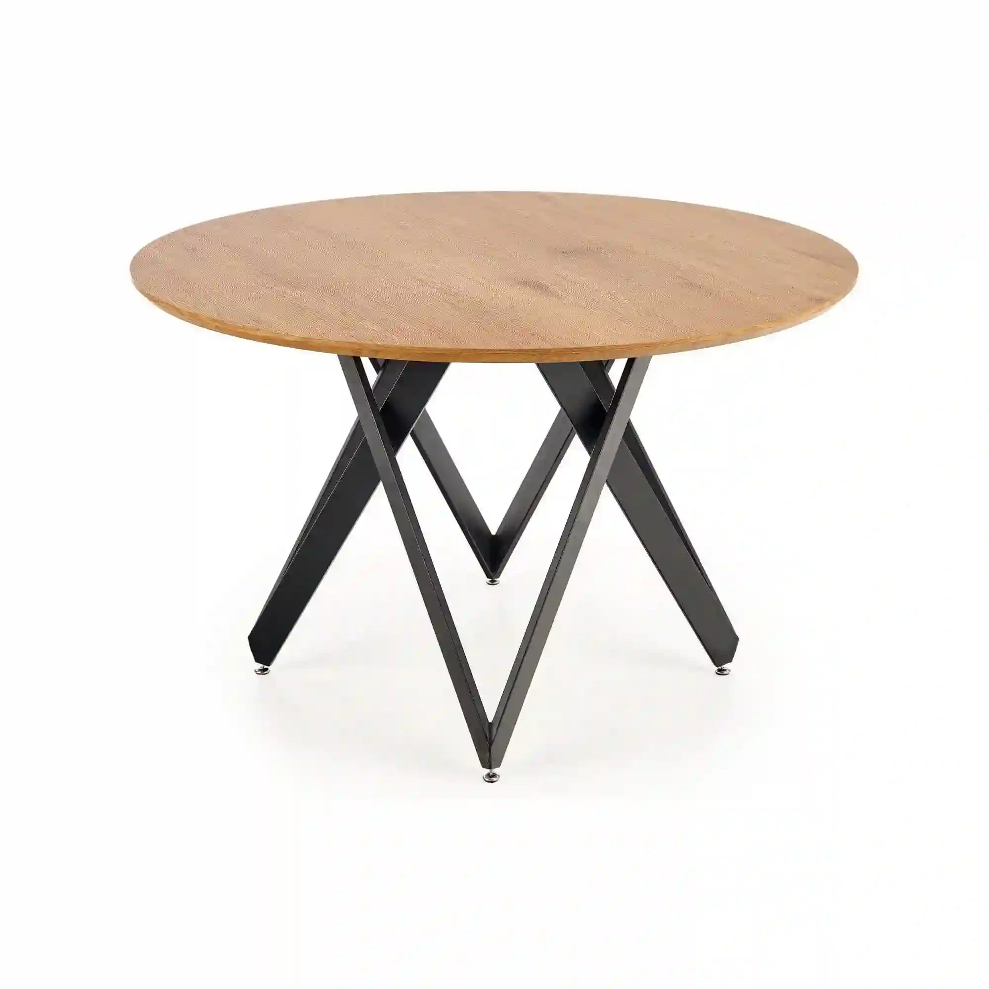 Masa MOZAMBIK, stejar auriu/negru, 120x75 cm