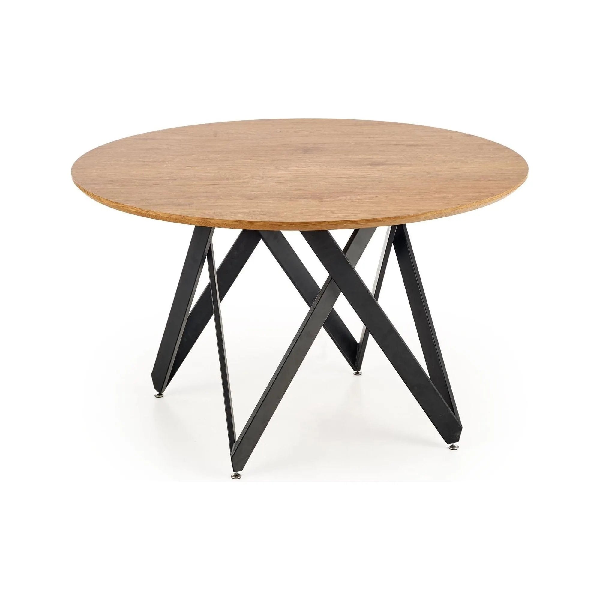 Masa MOZAMBIK, stejar auriu/negru, 120x75 cm