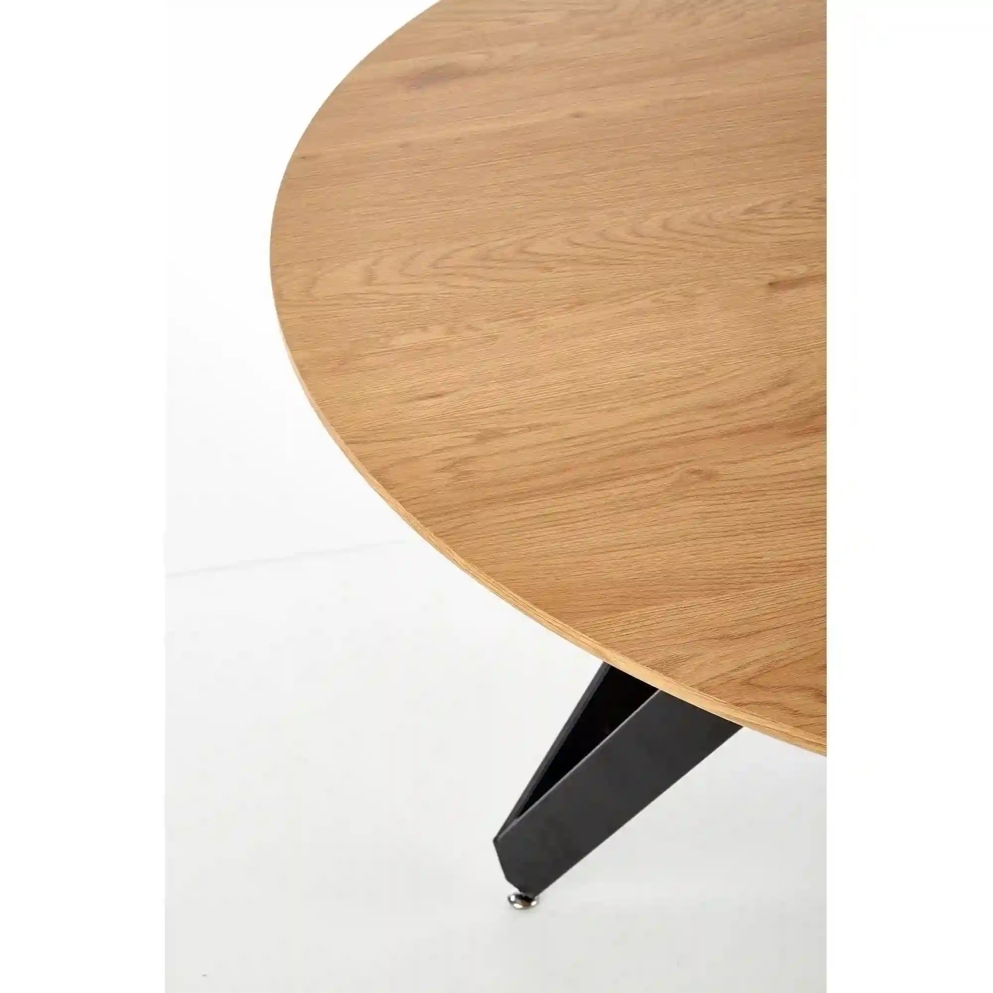 Masa MOZAMBIK, stejar auriu/negru, 120x75 cm