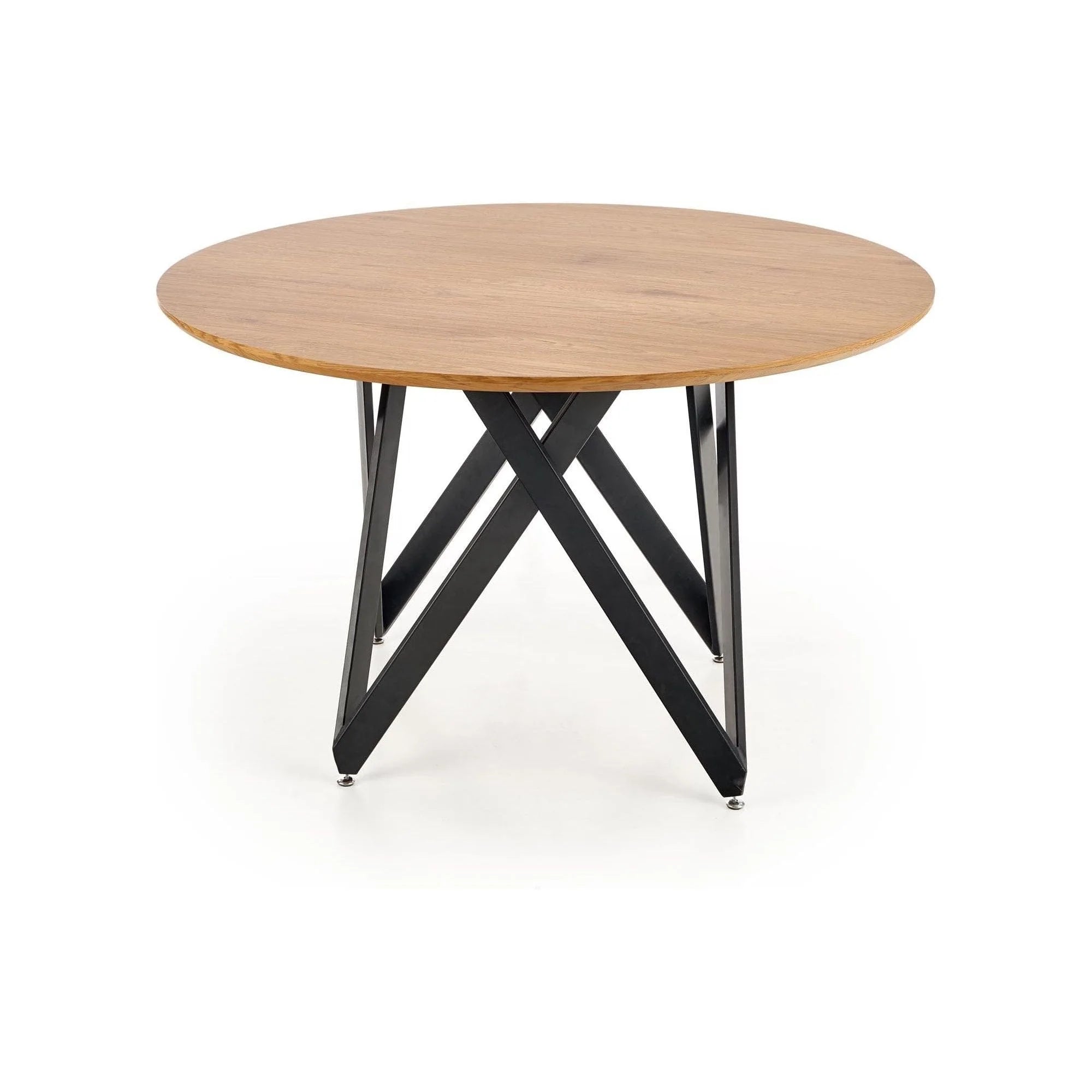 Masa MOZAMBIK, stejar auriu/negru, 120x75 cm