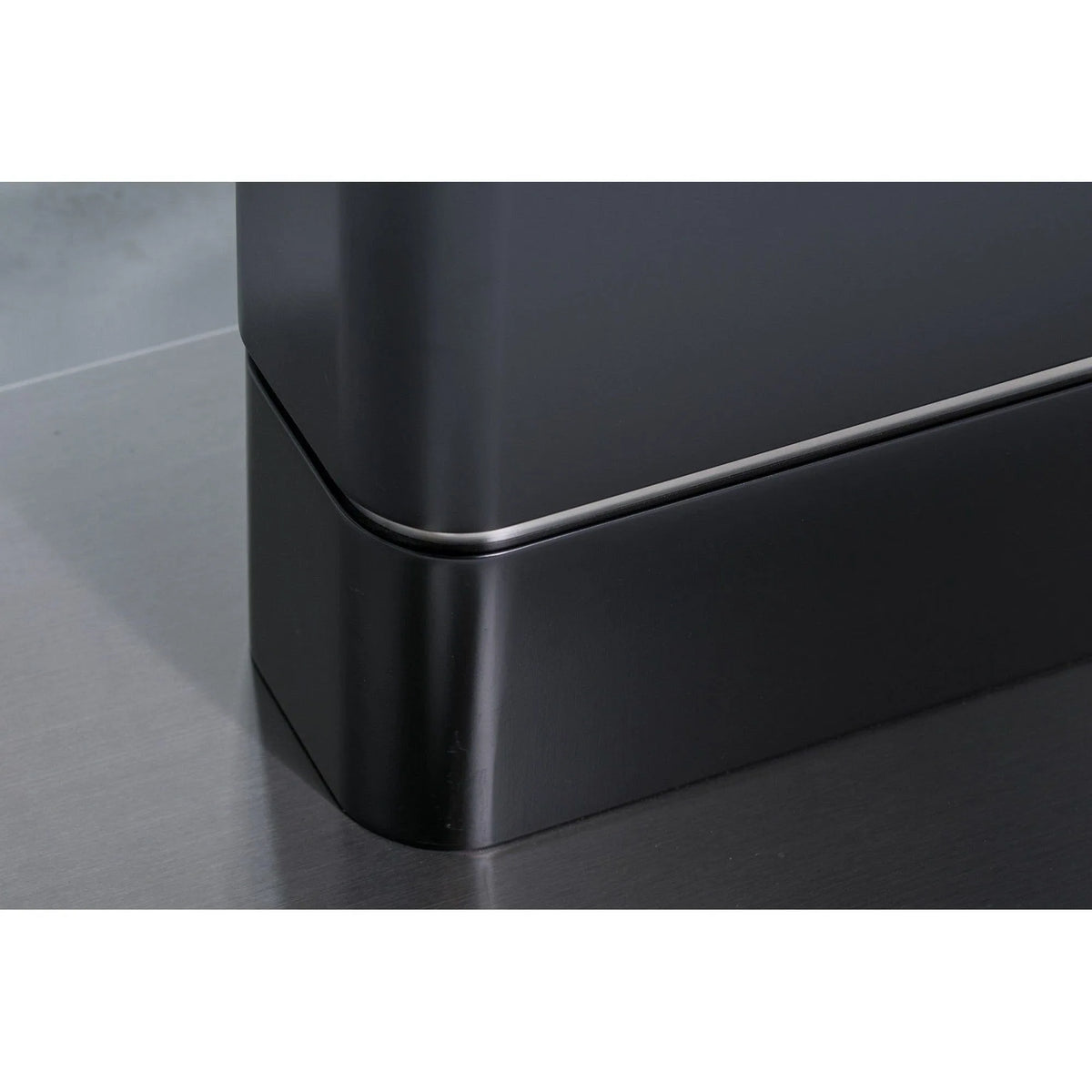 Masa PALLAS, gri cu efect de marmura/negru, 160/210x90x76 cm