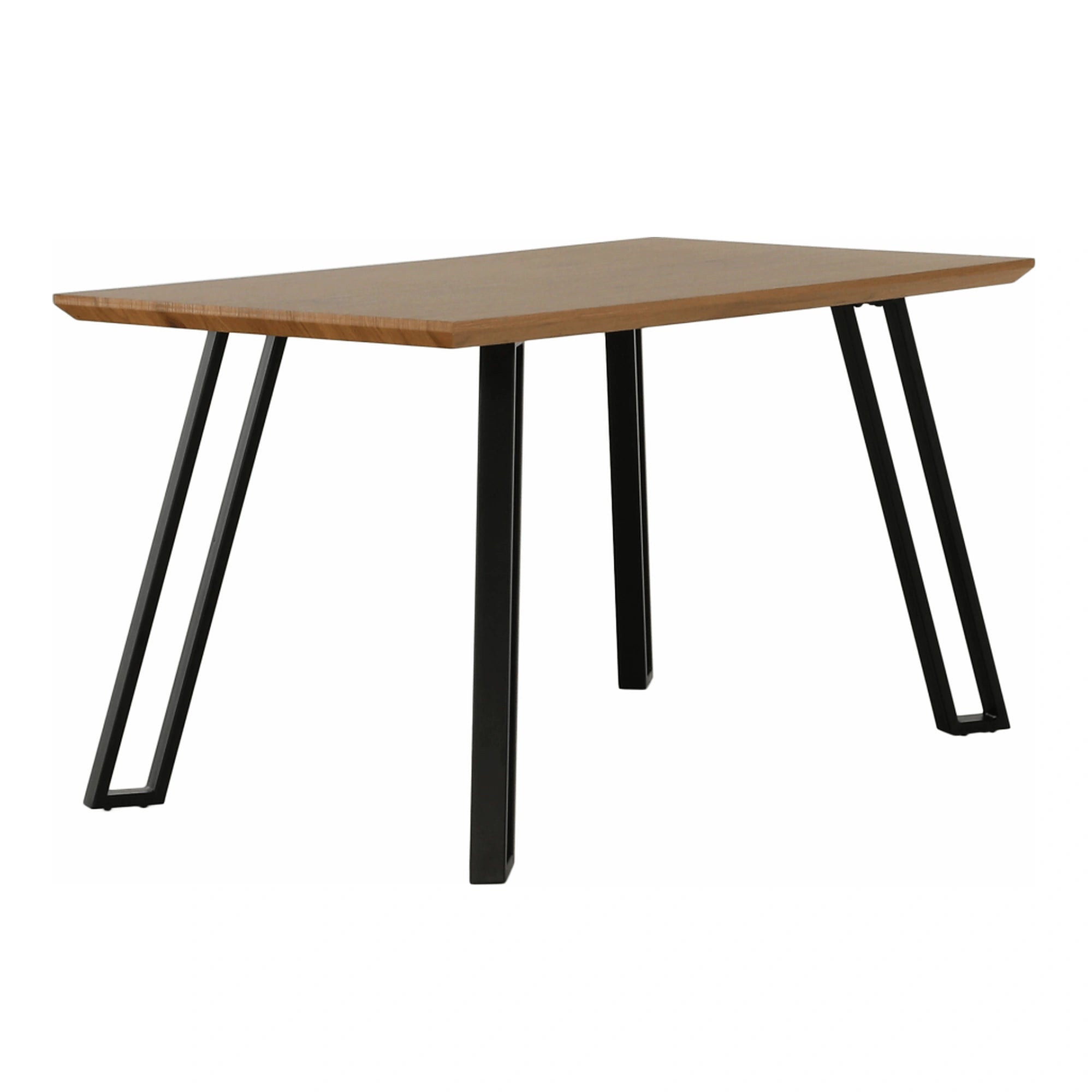 Masa PEDAL, stejar/negru, 140x80x76 cm