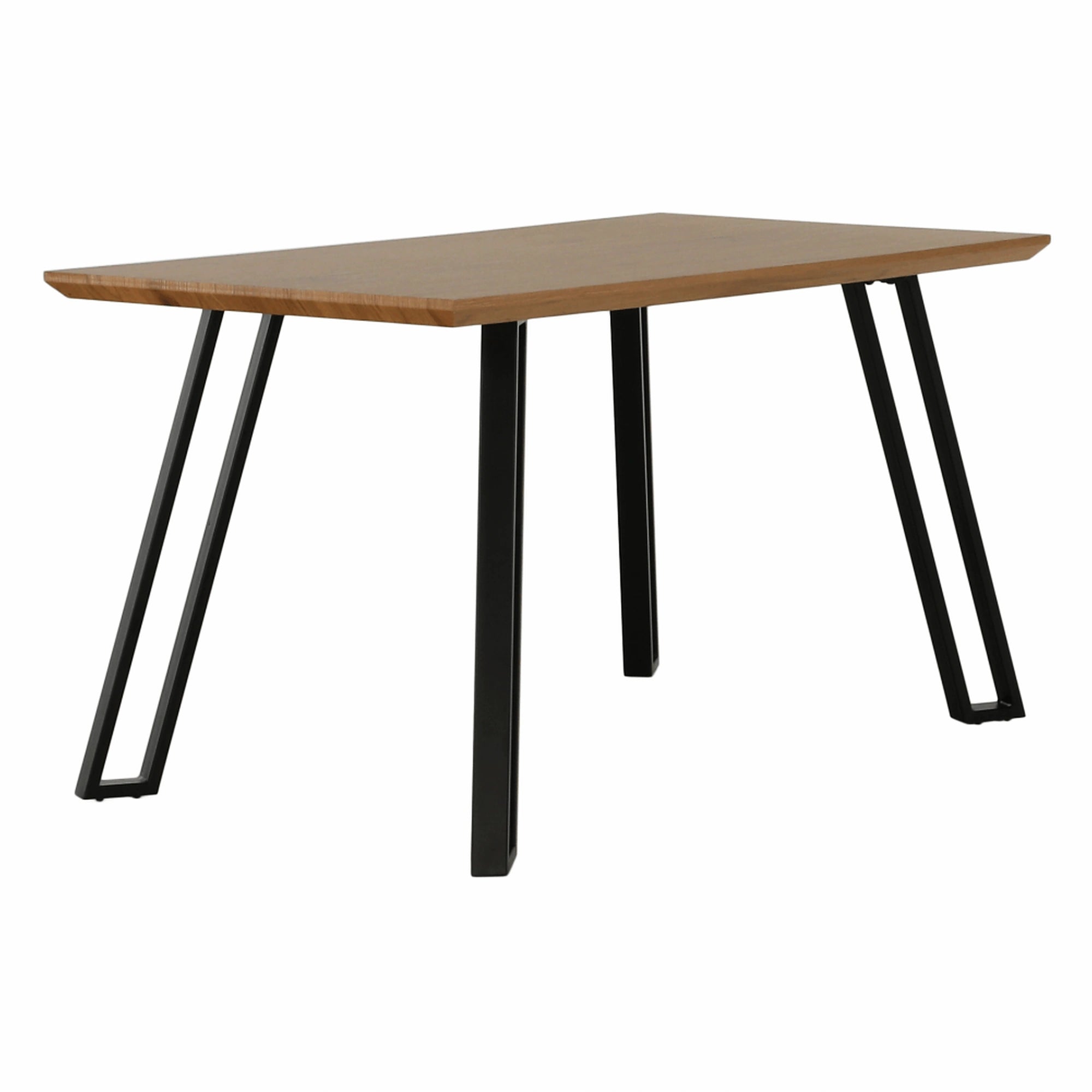 Masa PEDAL, stejar/negru, 140x80x76 cm