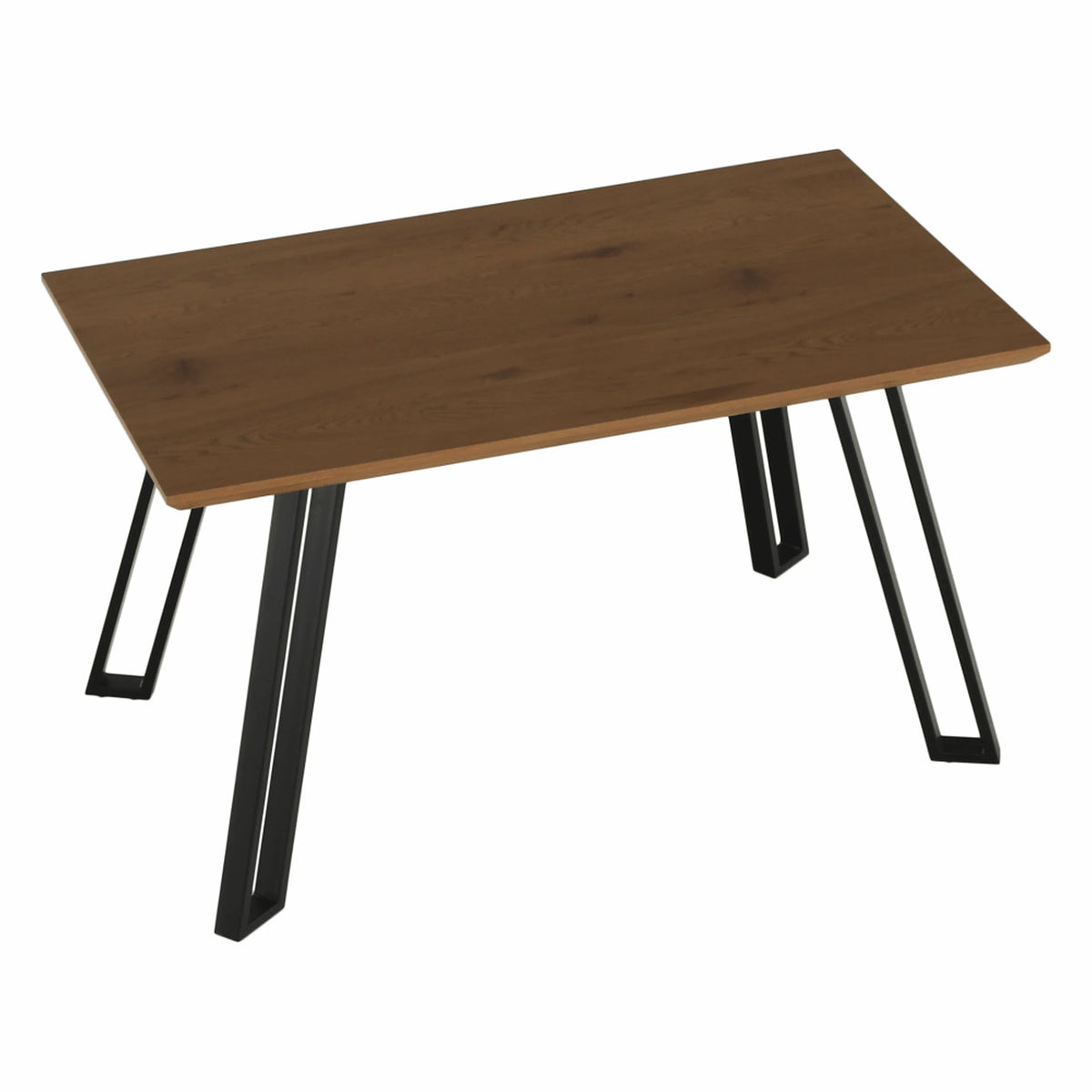 Masa PEDAL, stejar/negru, 140x80x76 cm