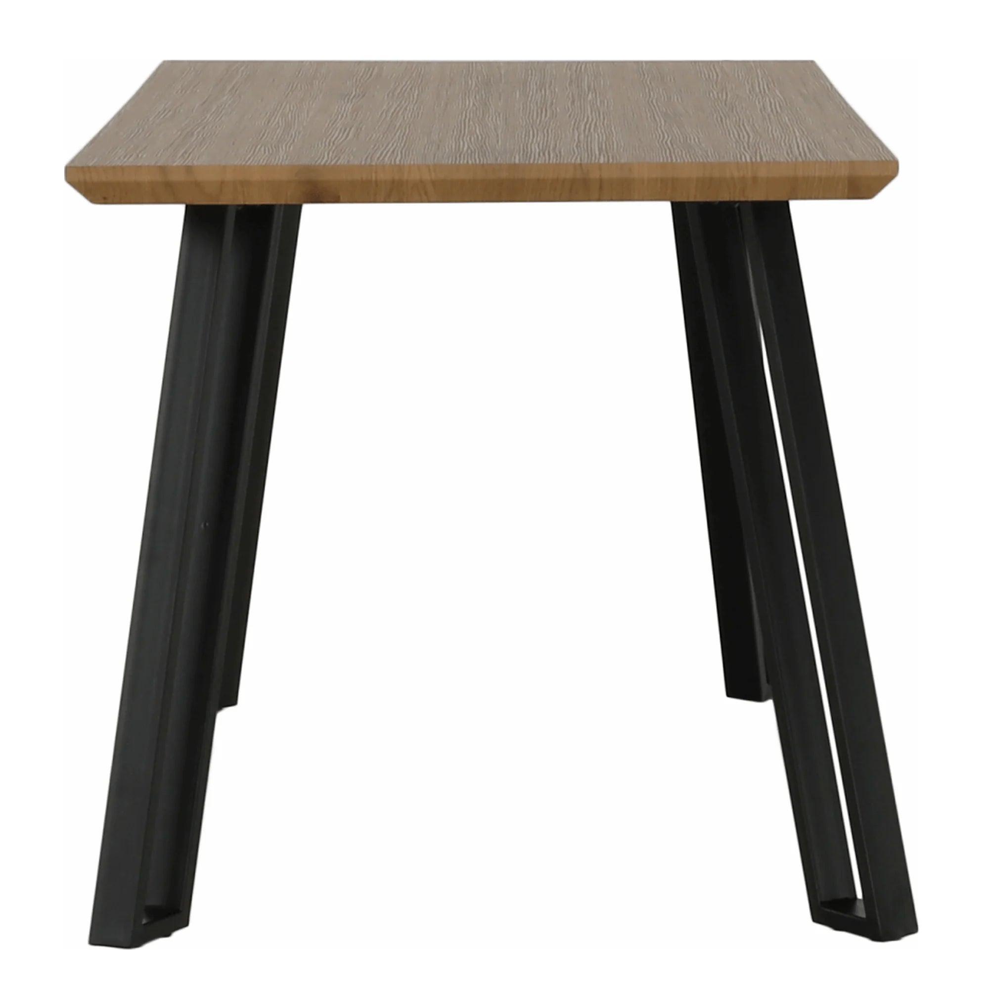 Masa PEDAL, stejar/negru, 140x80x76 cm