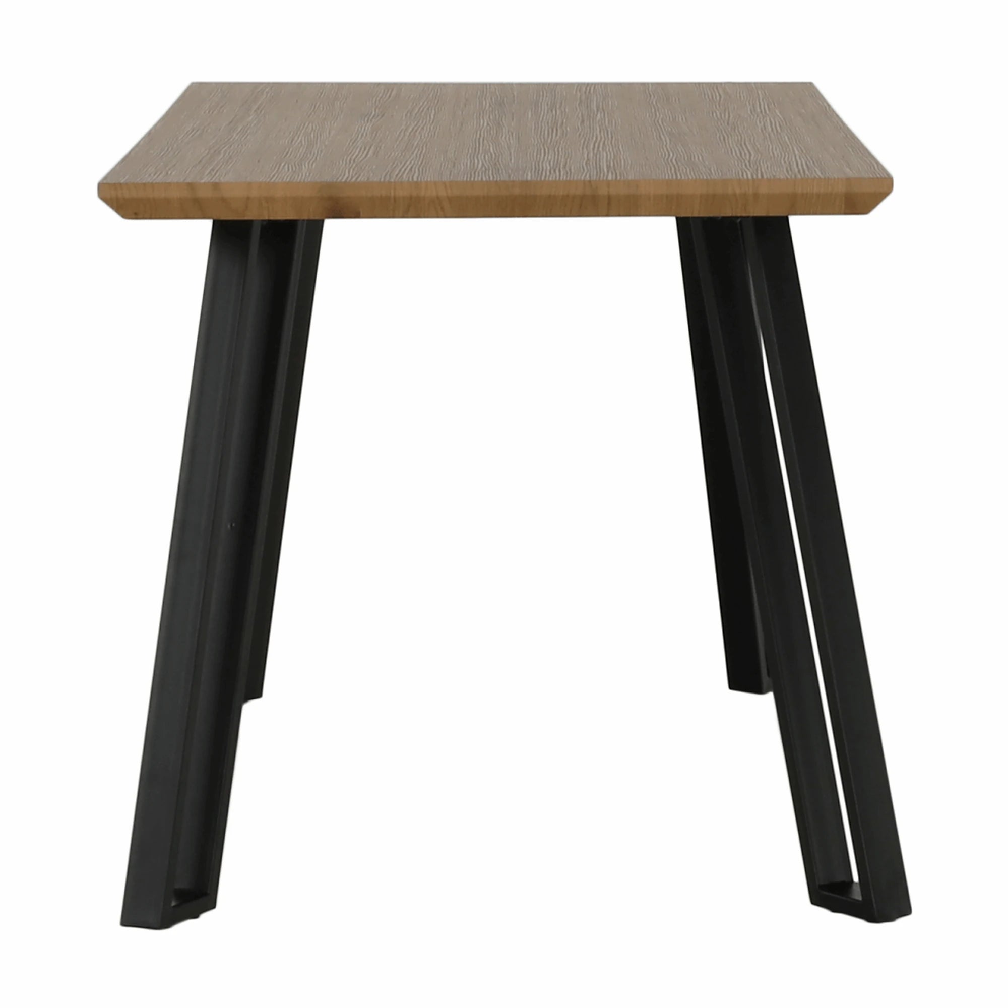 Masa PEDAL, stejar/negru, 140x80x76 cm
