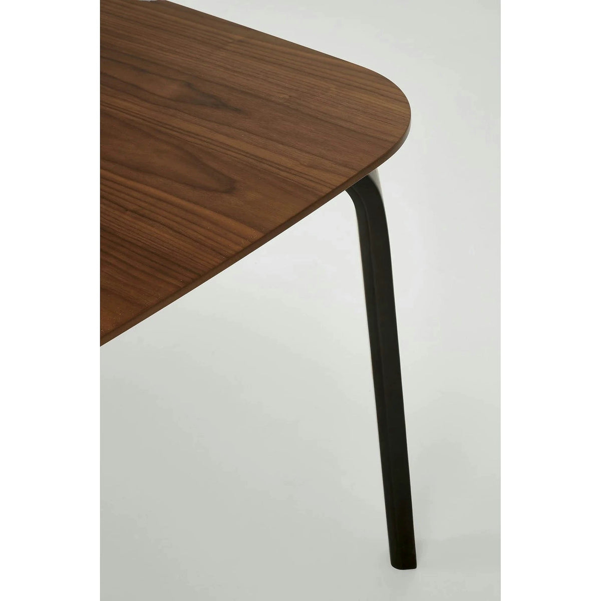 Masa PEDRO, nuc/negru, furnir/lemn, 160x90x75 cm