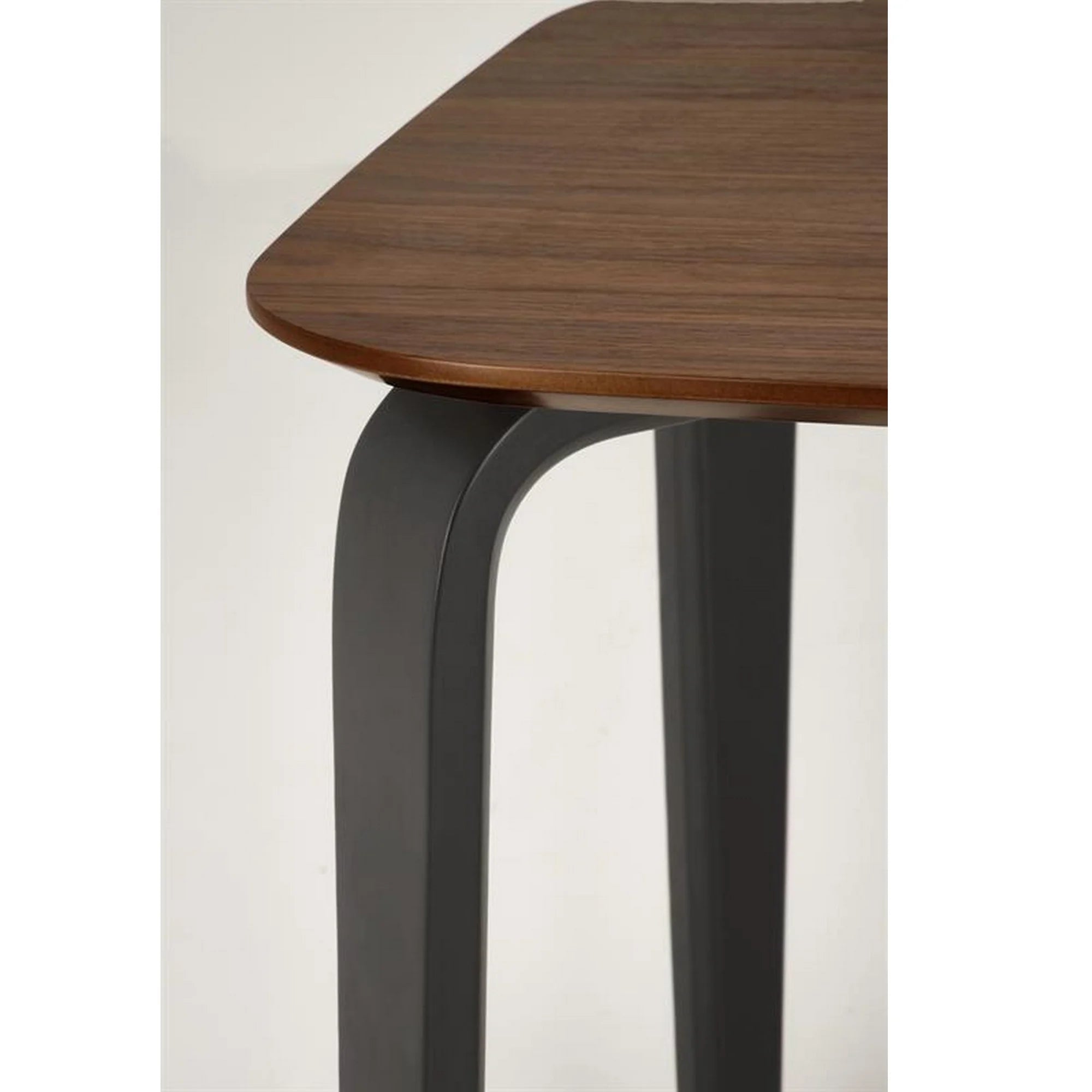 Masa PEDRO, nuc/negru, furnir/lemn, 160x90x75 cm