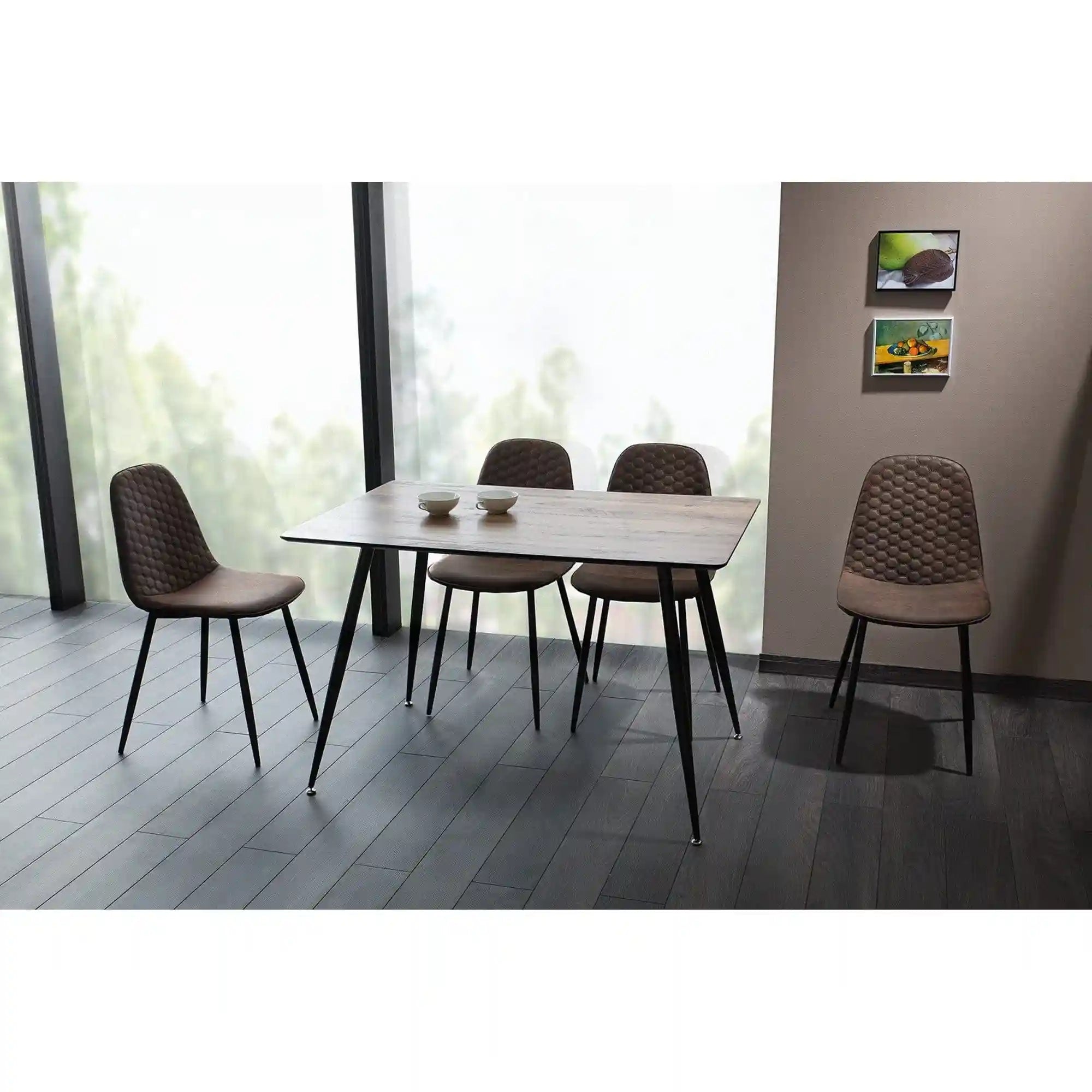 Masa Remus, nuc/negru, 120x80x75 cm