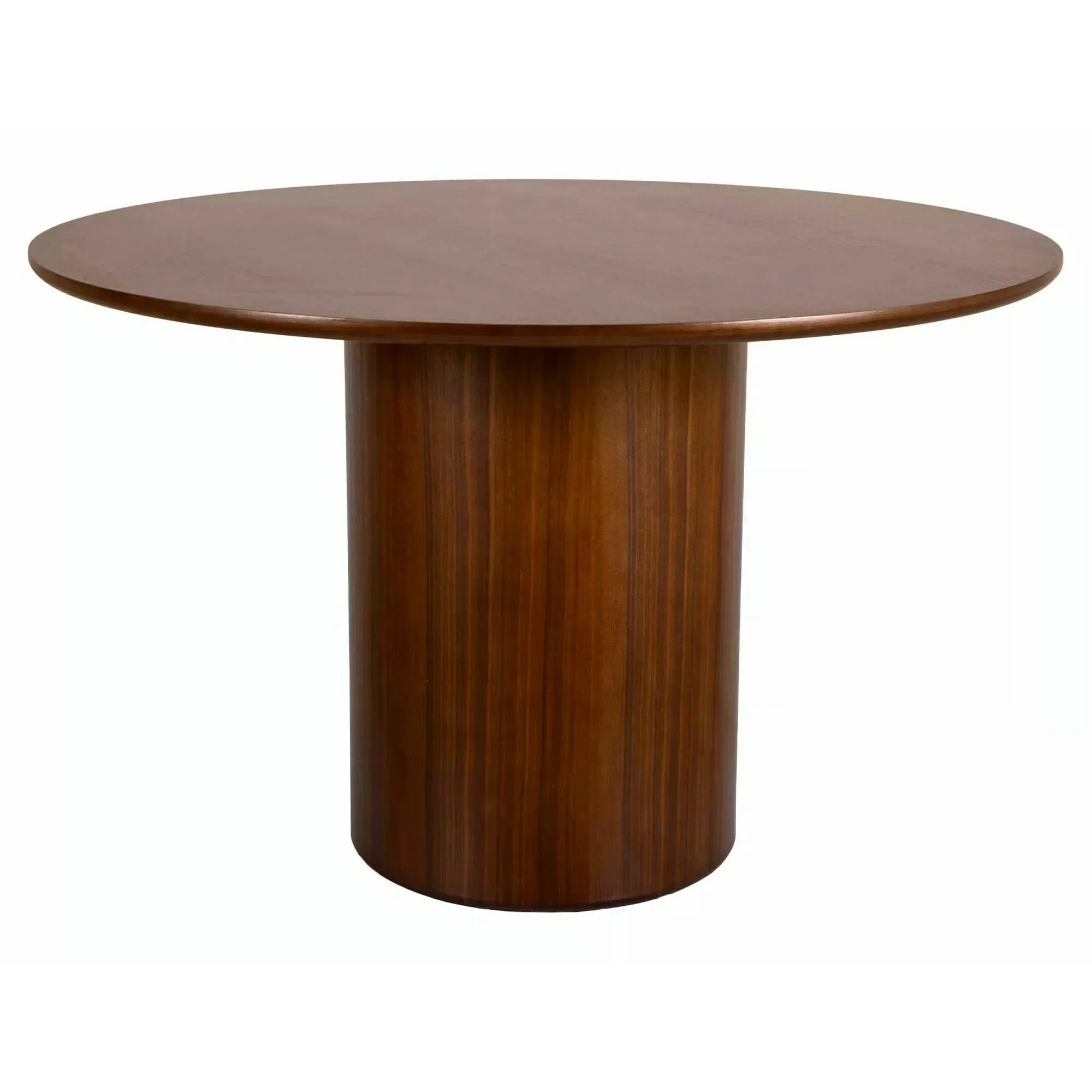 Masă RONDO, nuc, furnir/MDF, Ø120x76 cm