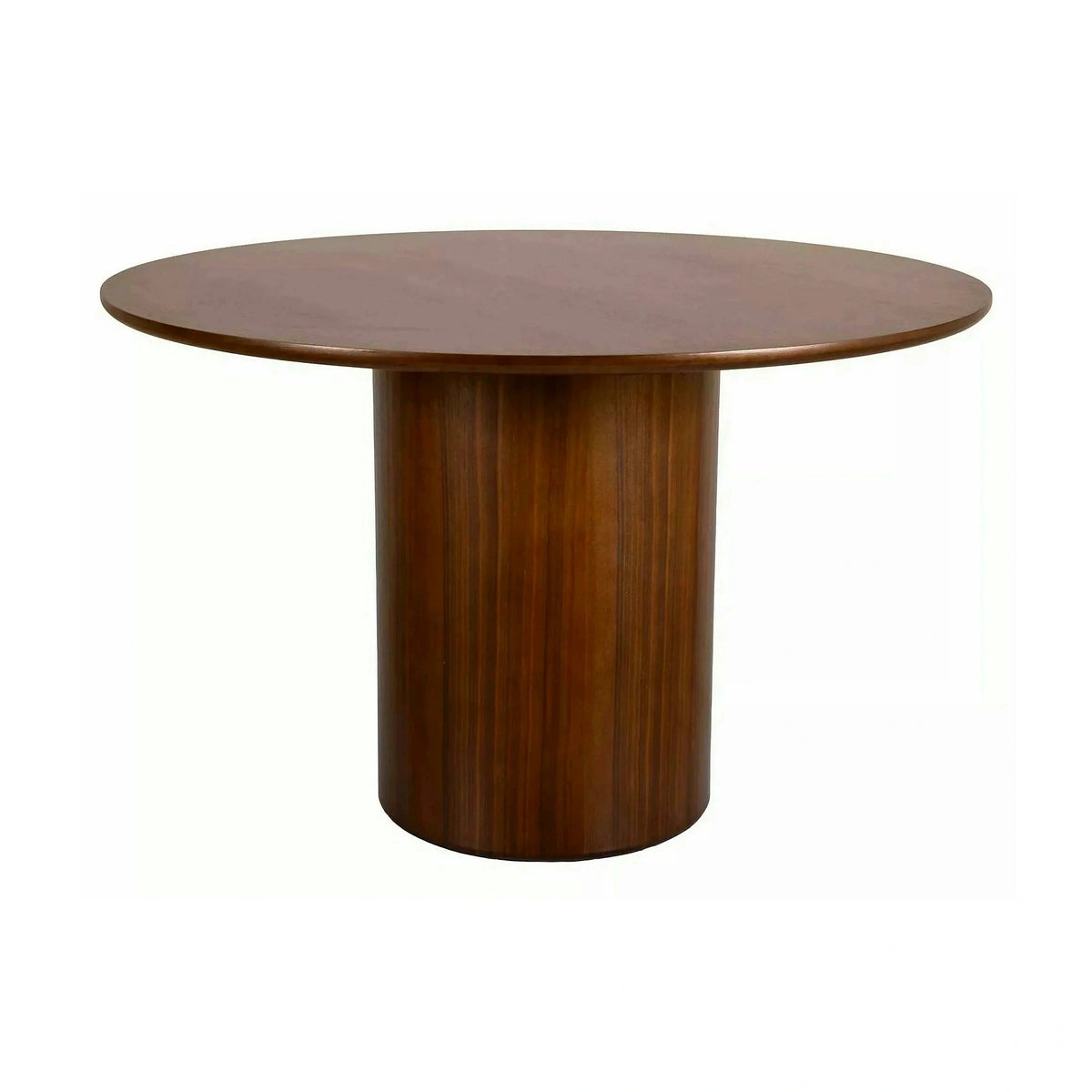 Masă RONDO, nuc, furnir/MDF, Ø120x76 cm