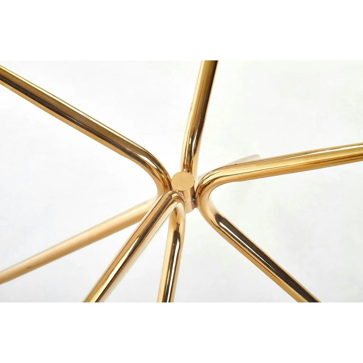 Masa RONDO, sticla/otel, 110x110x74 cm