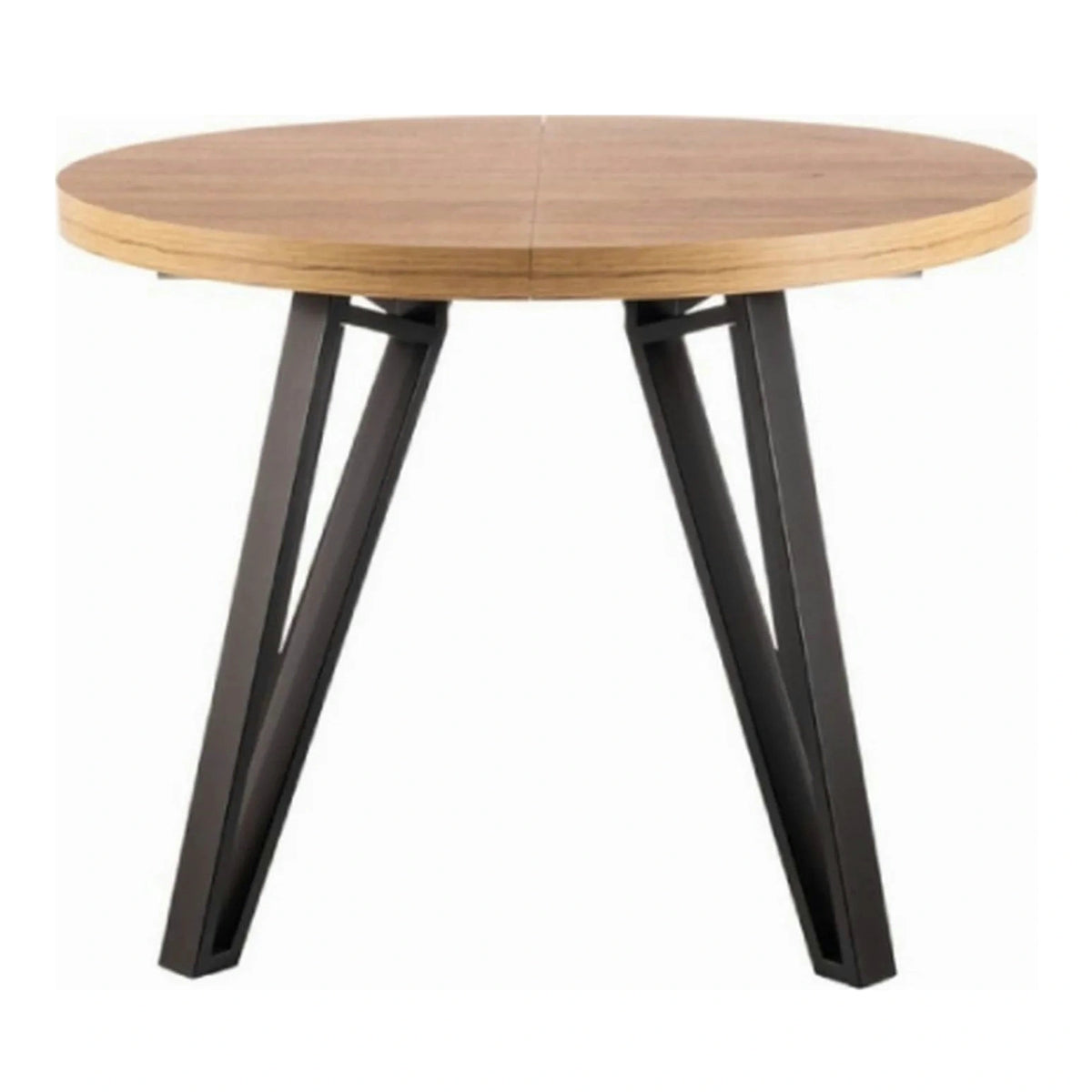 Masa rotunda 100 GALAXY, stejar artisan/negru, PAL laminat/metal