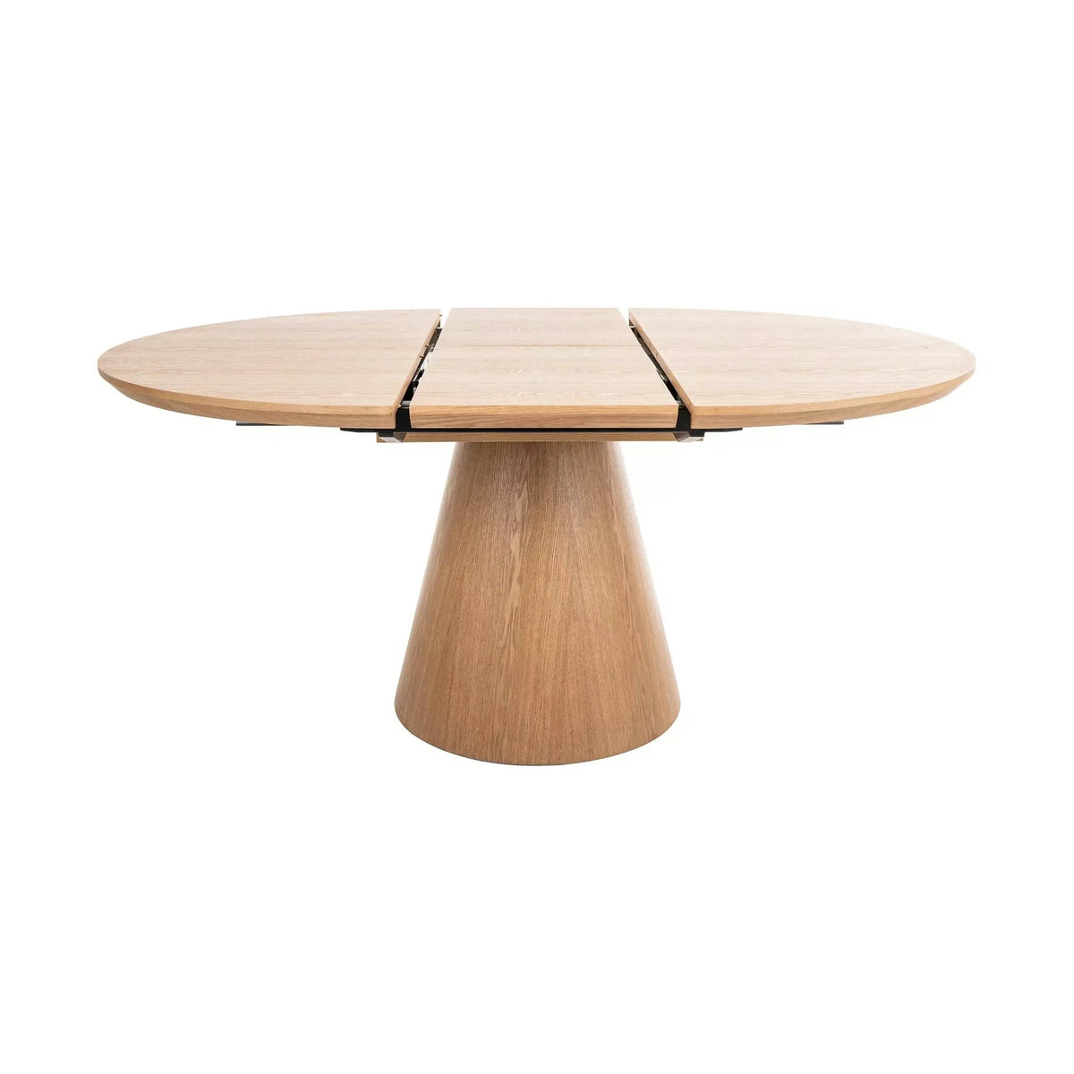 Masa rotunda extensibila living ANGEL II, stejar, 120/160x120x75 cm