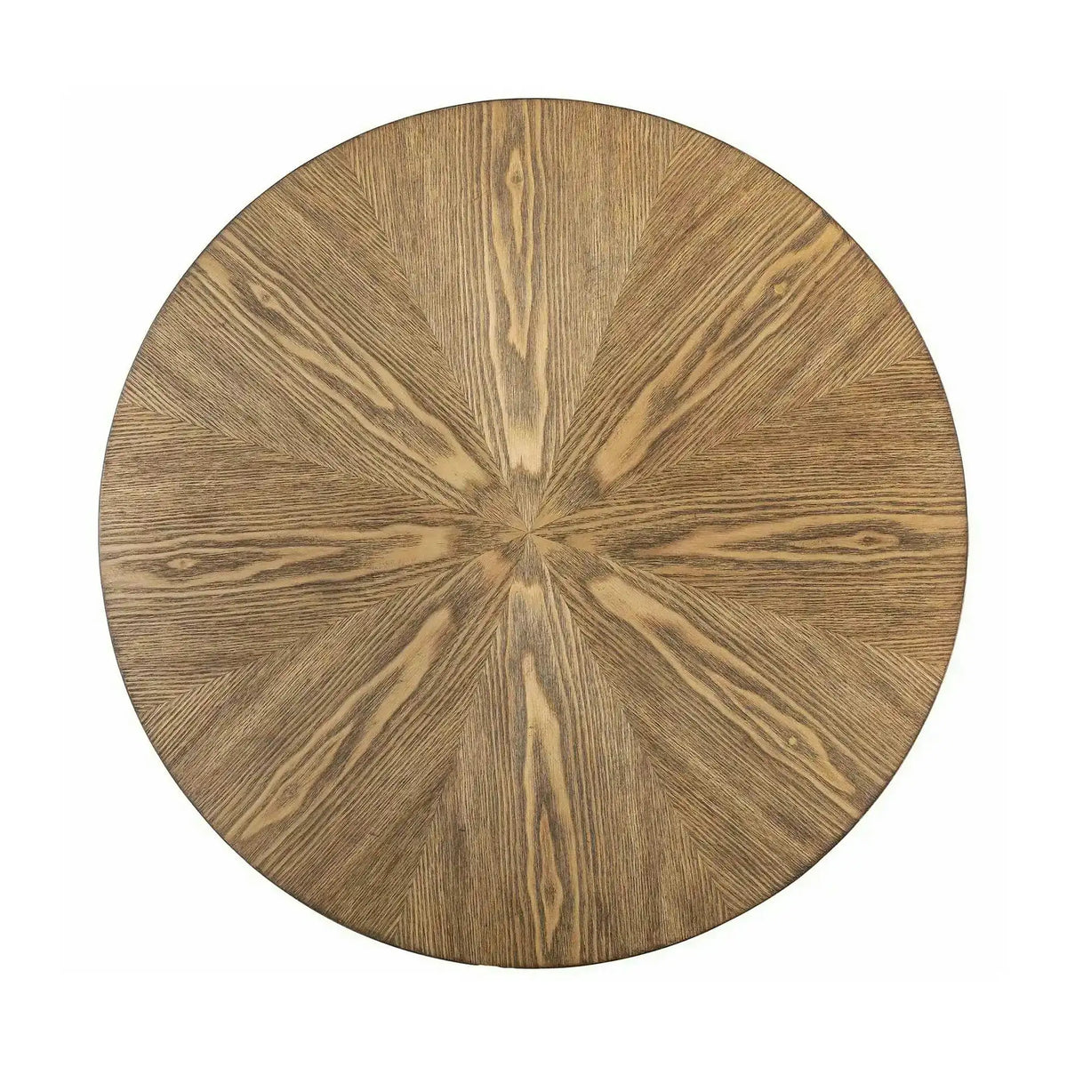 Masa rotunda lemn bucatarie AMADEO, nuc/negru, 80x80x76 cm