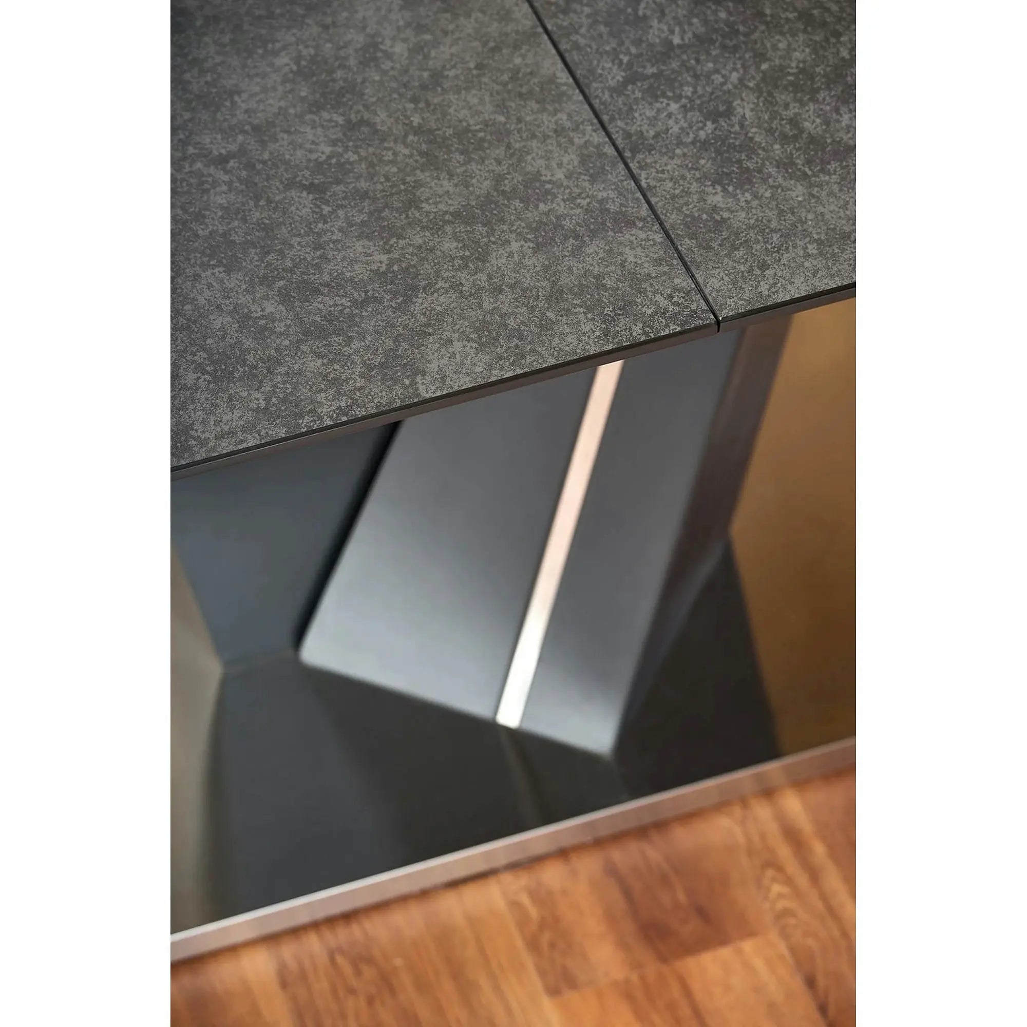 Masa SALVADOR, gri, 160/200x90x77 cm