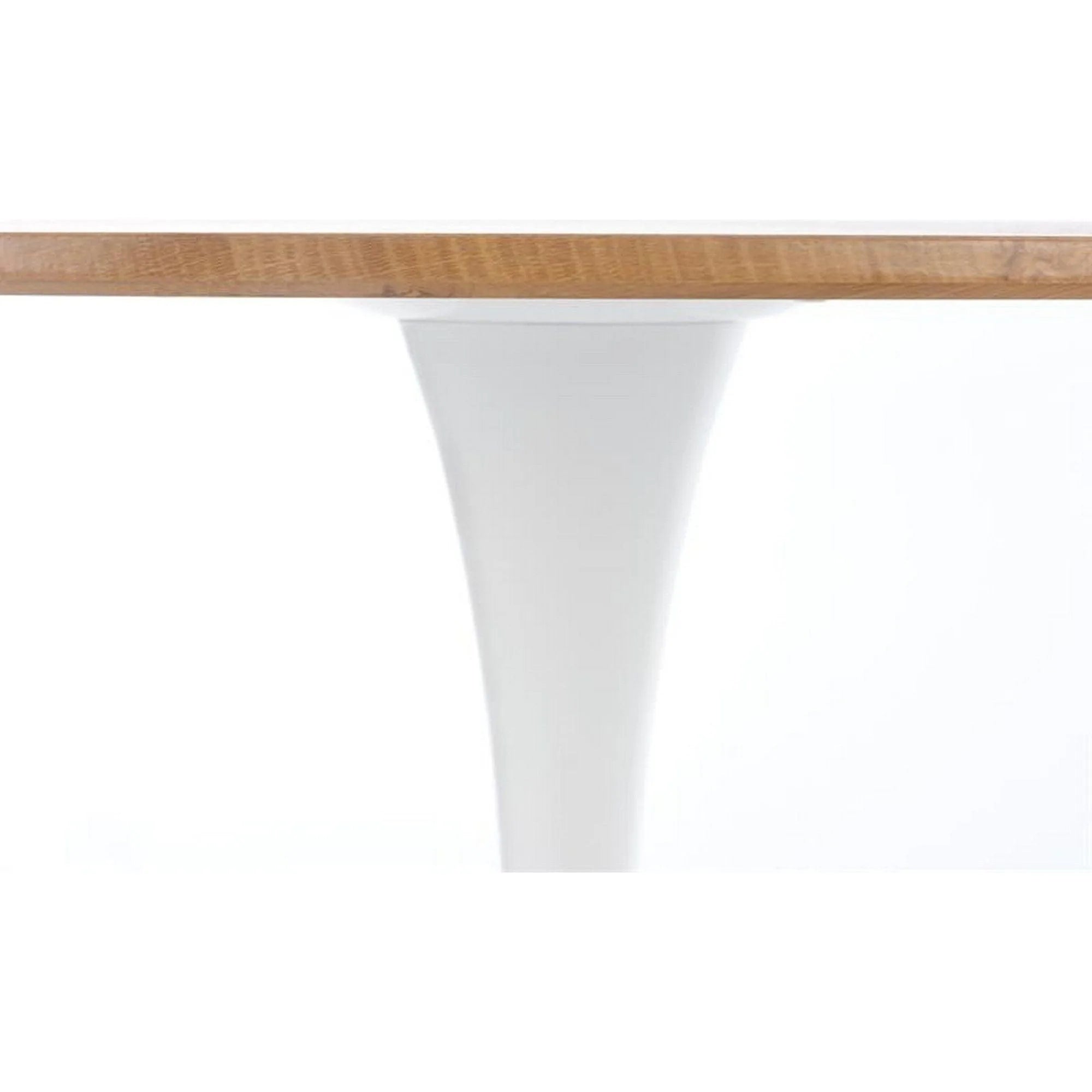 Masa STING, stejar/alb, 80x73 cm