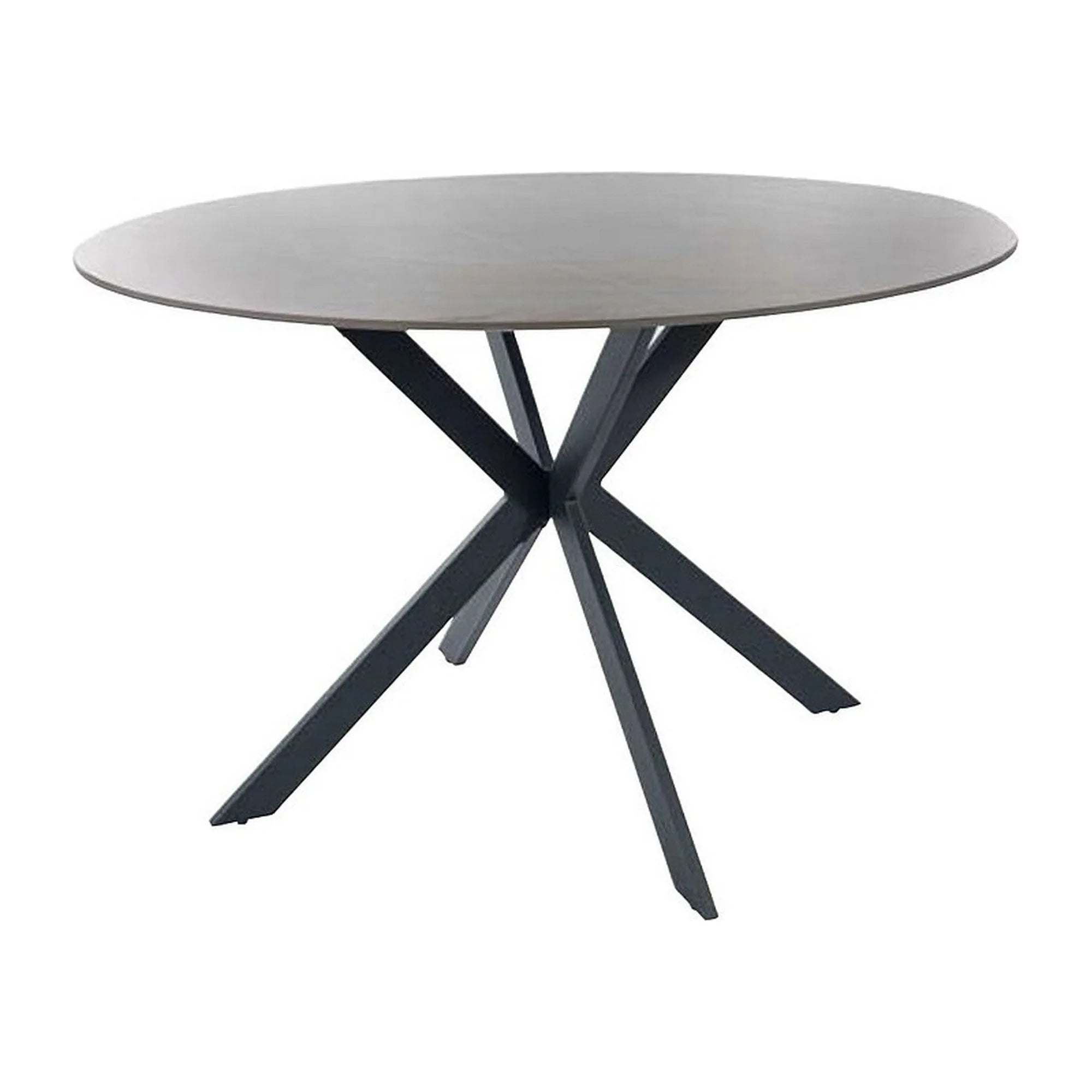 Masa TALIA, gri/negru mat, ceramica/metal, 120x76 cm