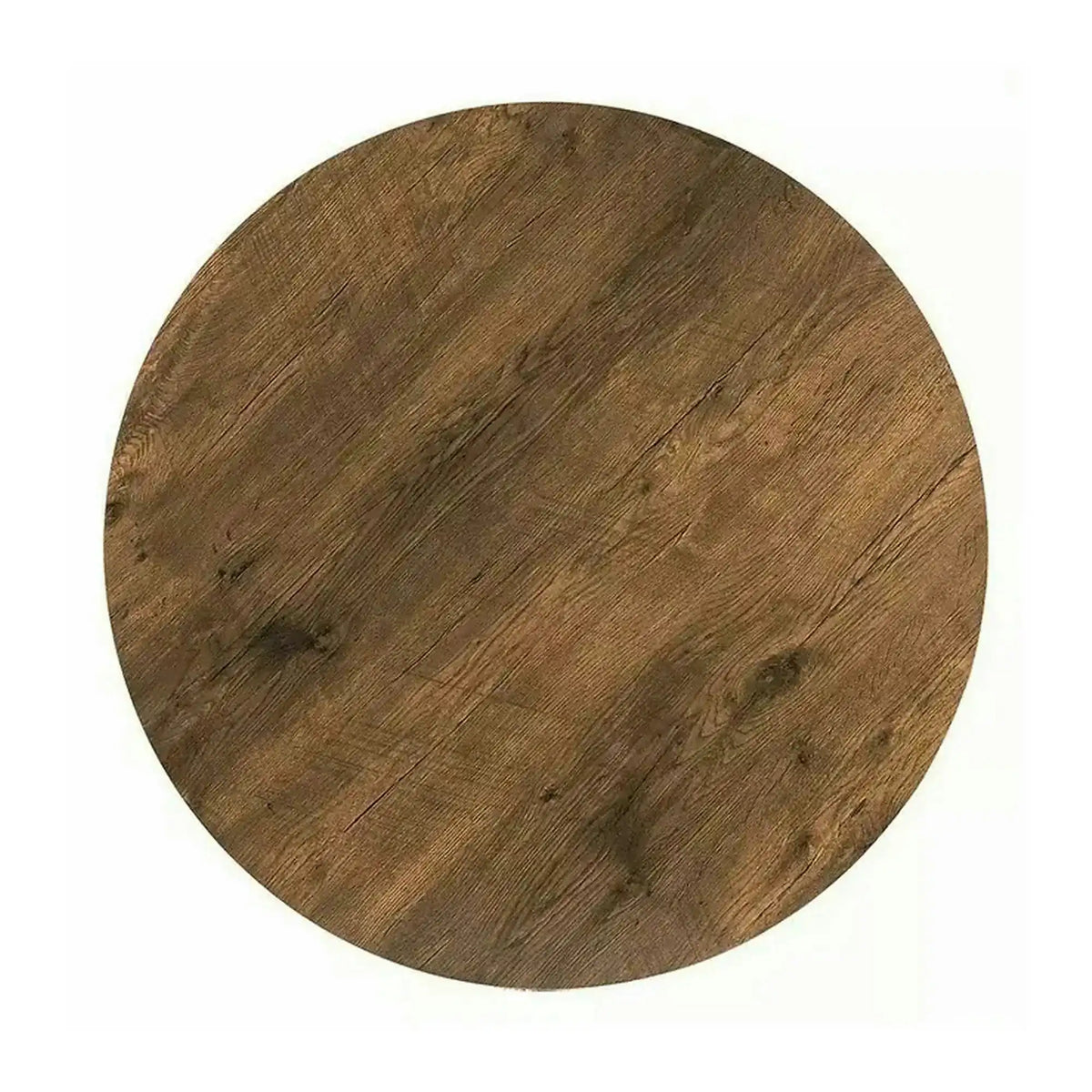 Masa TALIA II, nuc/negru mat, 90x90x76 cm
