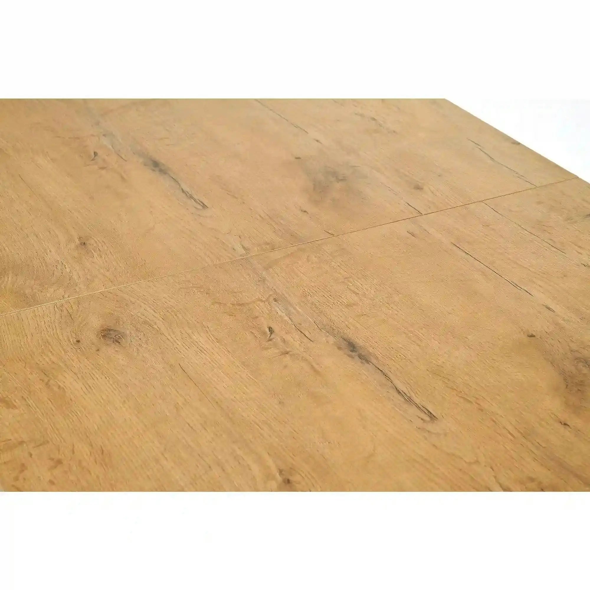Masa TIAGO, stejar/alb, 140/220x80x76 cm