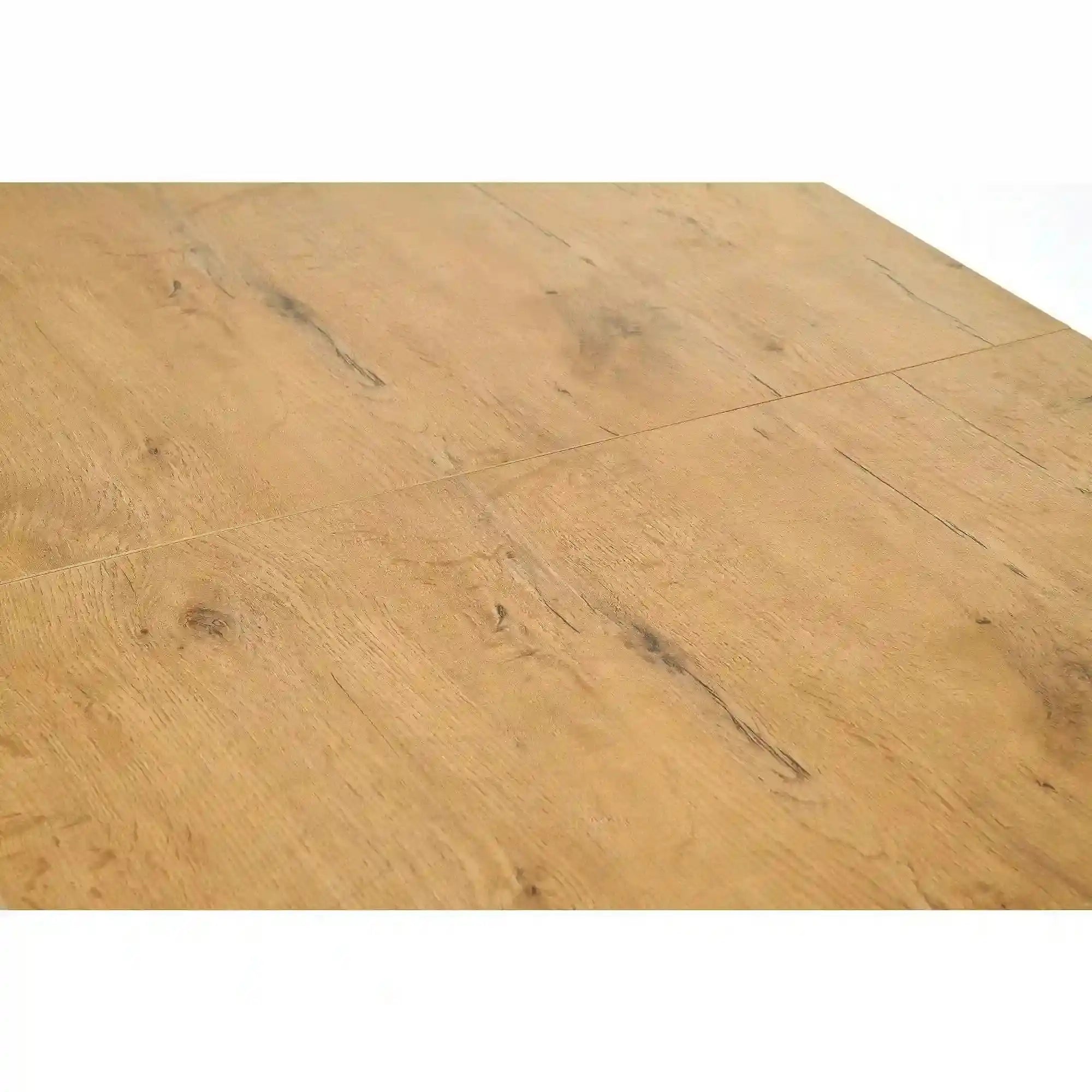 Masa TIAGO, stejar/alb, 140/220x80x76 cm