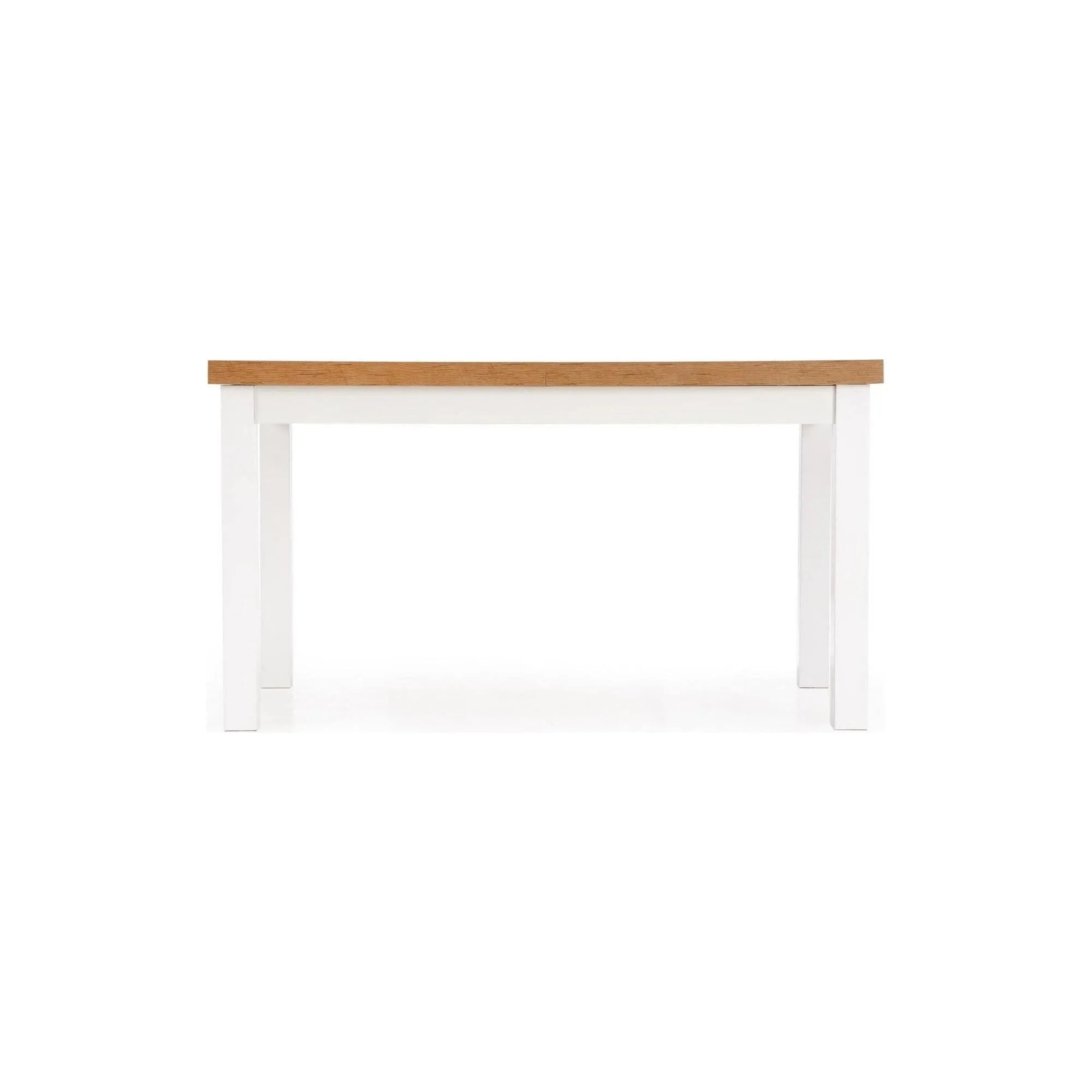 Masa TIAGO, stejar/alb, 140/220x80x76 cm