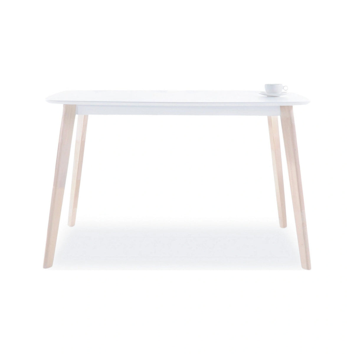 Masa TIBI, alb/stejar, 90x80x75 cm