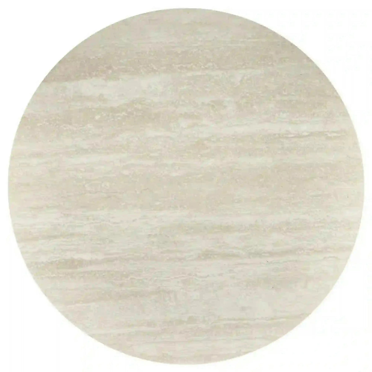 Masa TOLIO, travertin/casmir, piatra sinterizata/otel, 90x76 cm