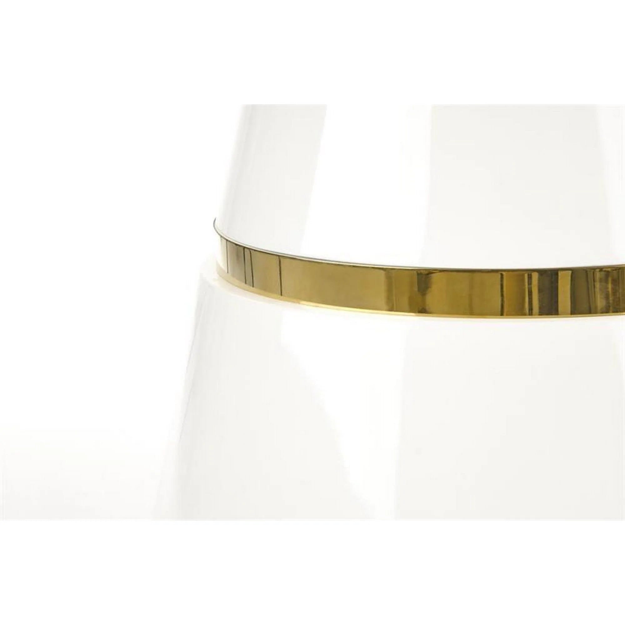 Masa VEGAS, alb/auriu, 120x120x76 cm