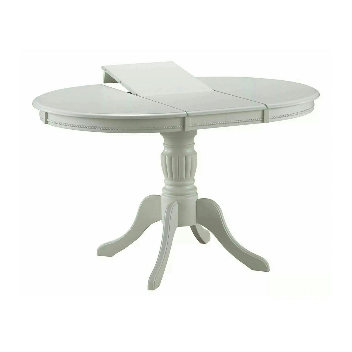 Masa vintage alba OLIVIA, 106/141X106X76 cm