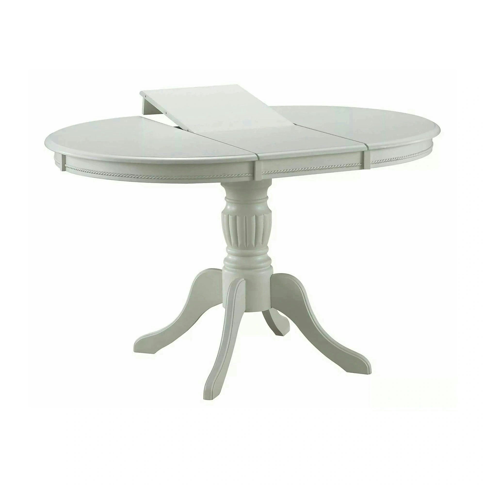 Masa vintage alba OLIVIA, 106/141X106X76 cm