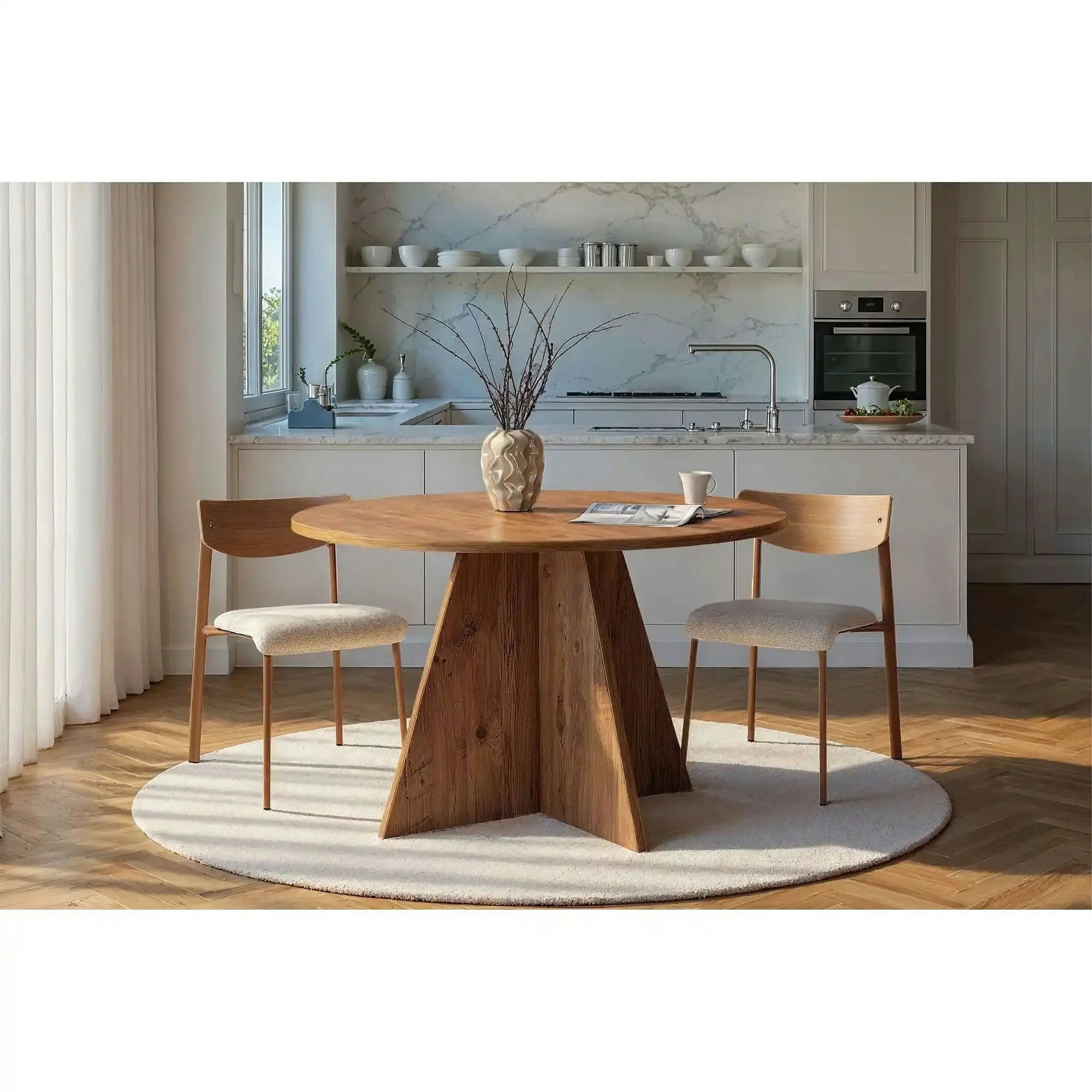 Masa VIRELLA, pin atlantic, PAL, 120x120x75 cm