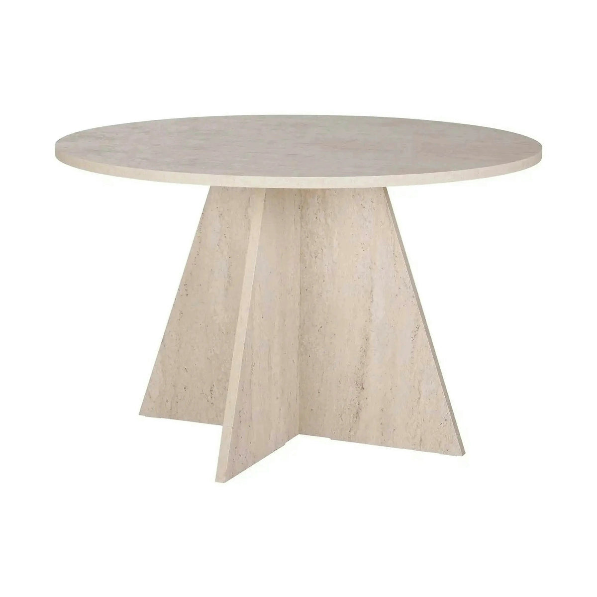 Masa VIRELLA, travertin, PAL, 120x120x75 cm